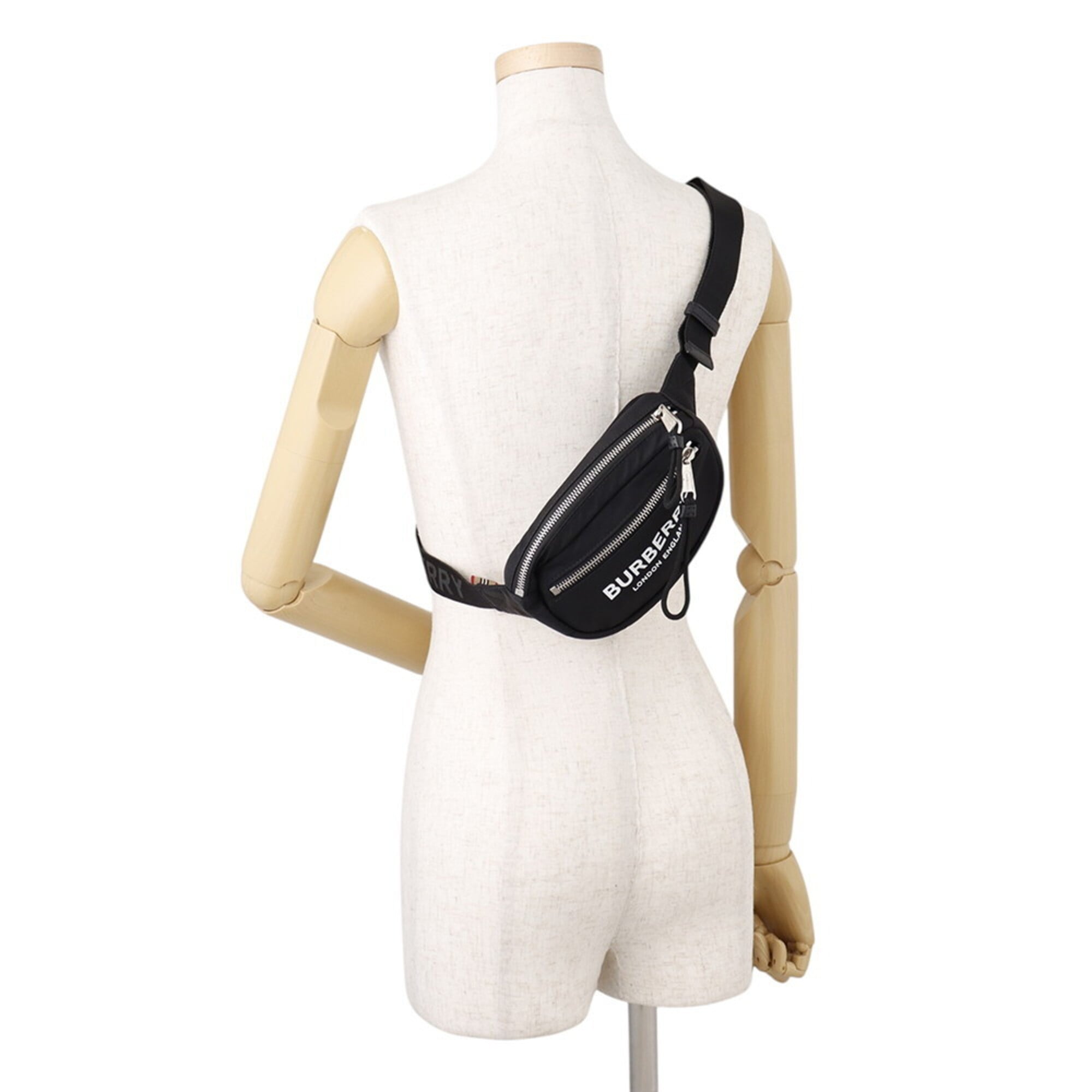 Burberry Black Nylon Handbag Pouch Sling Bag (Pre-Owned)