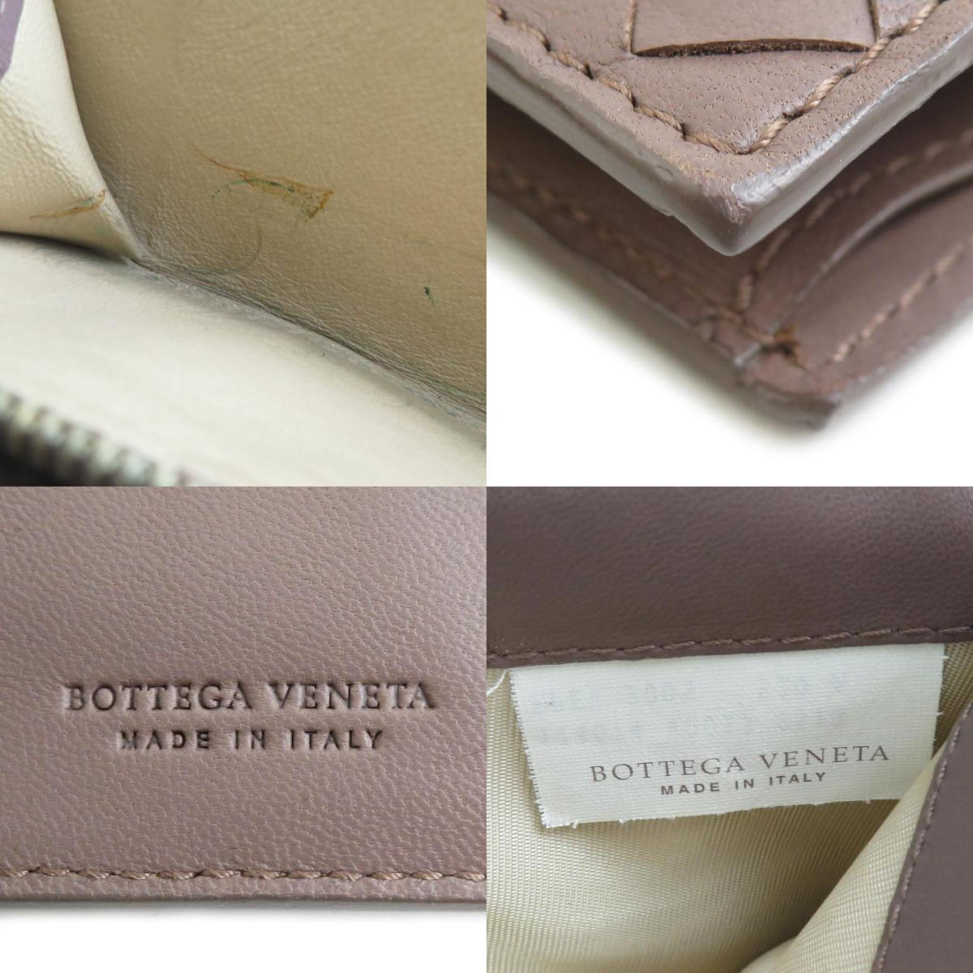 Bottega Veneta Light Brown Intrecciato Middle Wallet (Bi-Fold) (Pre-Owned)