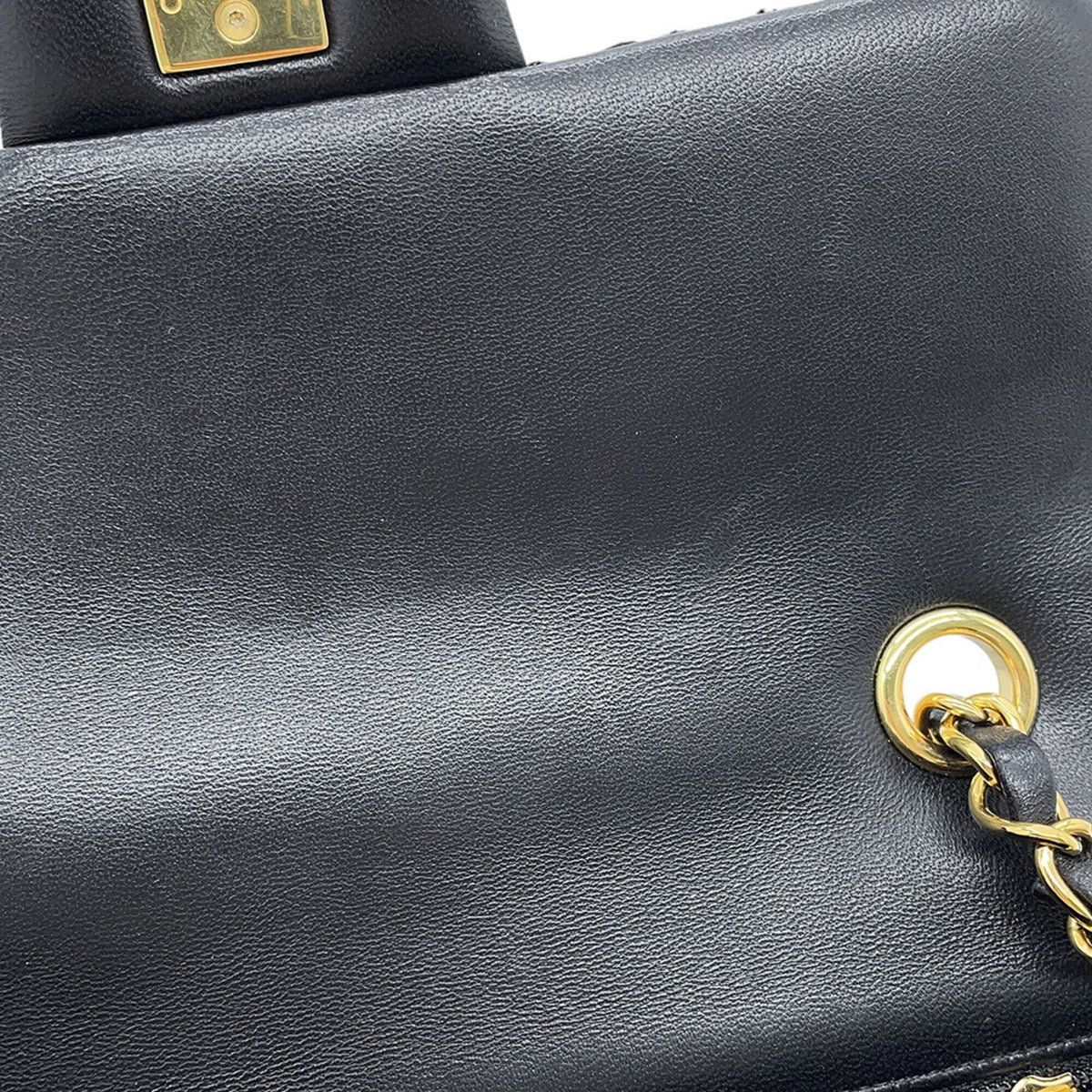 Chanel Black Tweed Handbag Shoulder Bag (Pre-Owned)