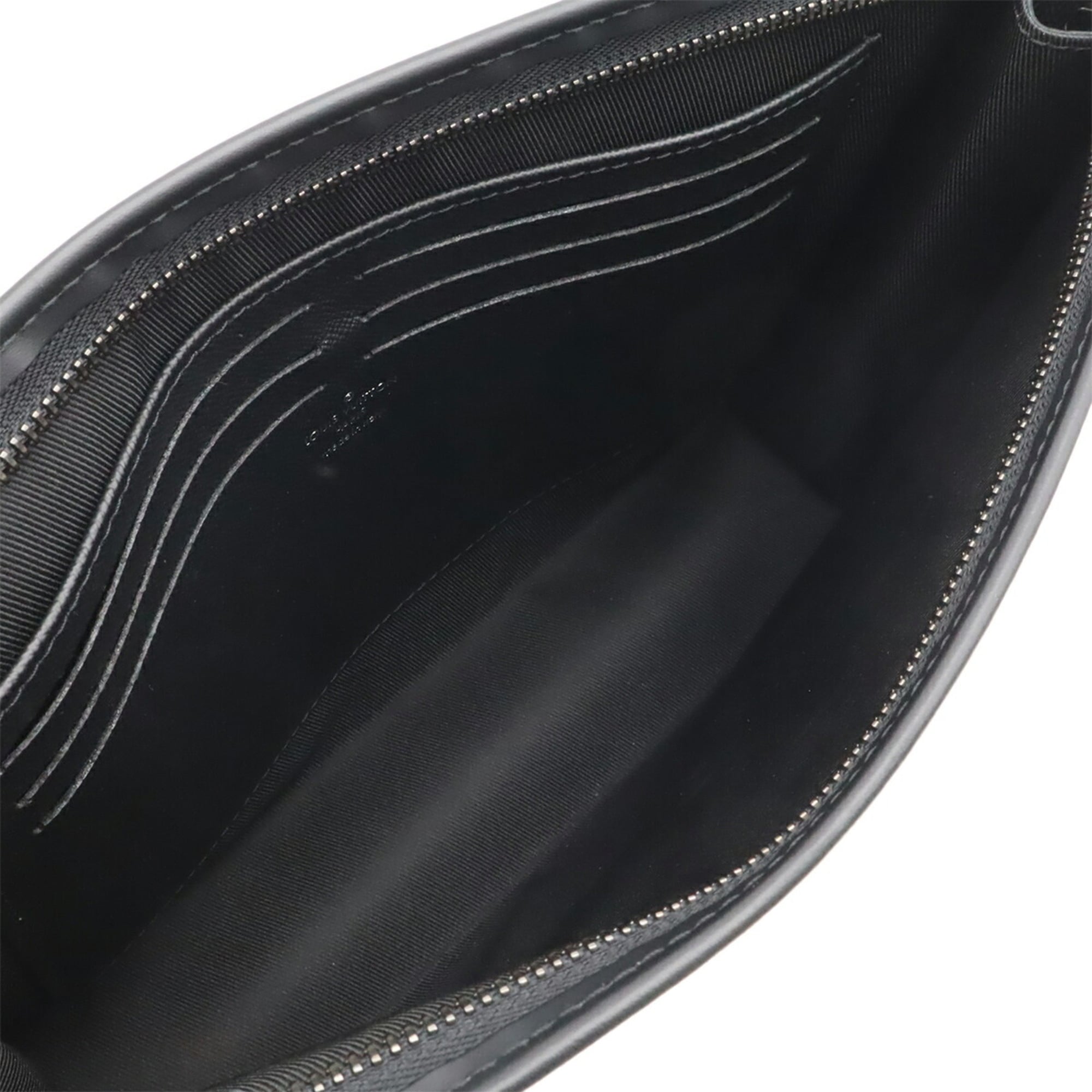Louis Vuitton Black Gray Monogram Eclipse Canvas Clutch Bag Pochette (Pre-Owned)