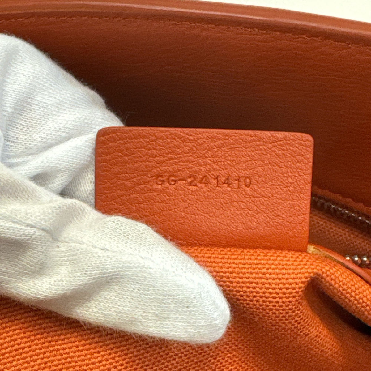 Salvatore Ferragamo Orange Leather Handbag Tote Bag (Pre-Owned)