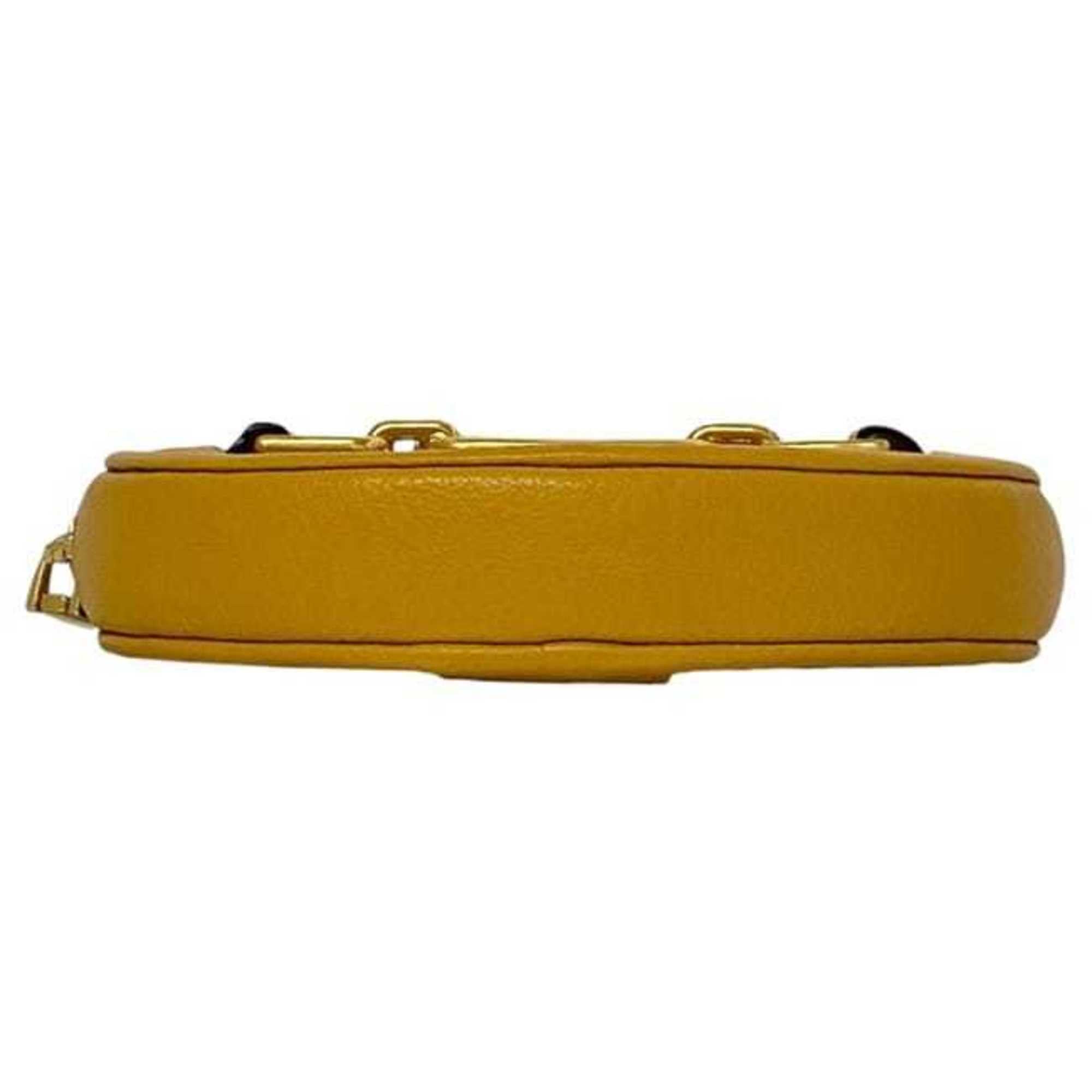 Bally Yellow Leather Coin Purse/Coin Case (Pre-Owned)