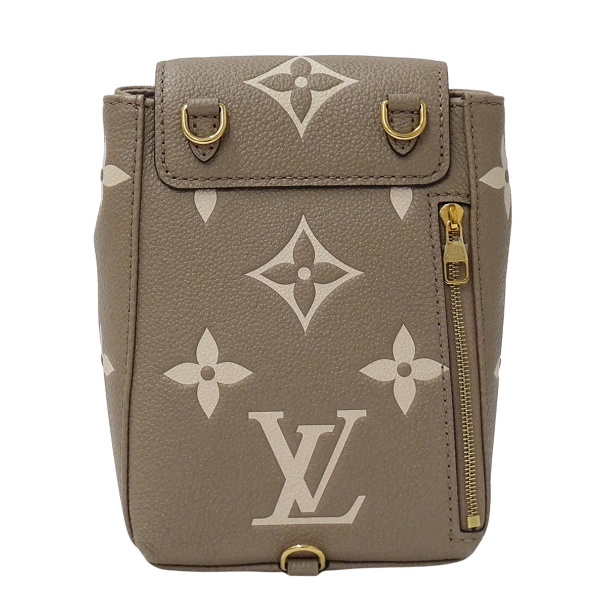 Louis Vuitton Beige Bicolor Monogram Empreinte Handbag (Pre-Owned)