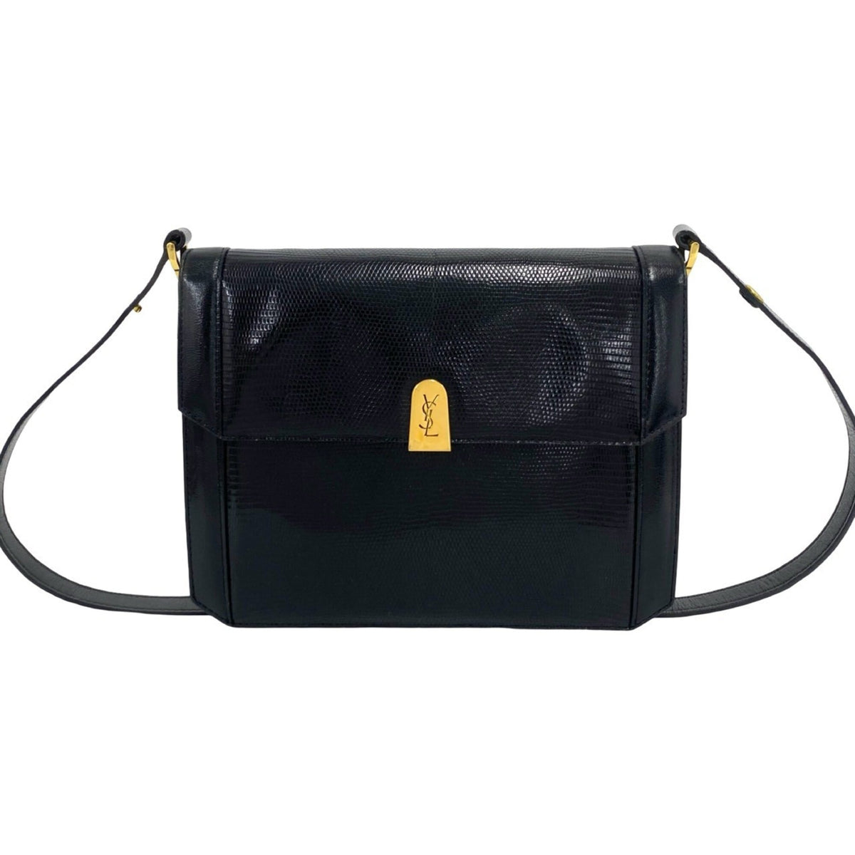 Yves Saint Laurent Black Leather Shoulder Bag (Pre-Owned)