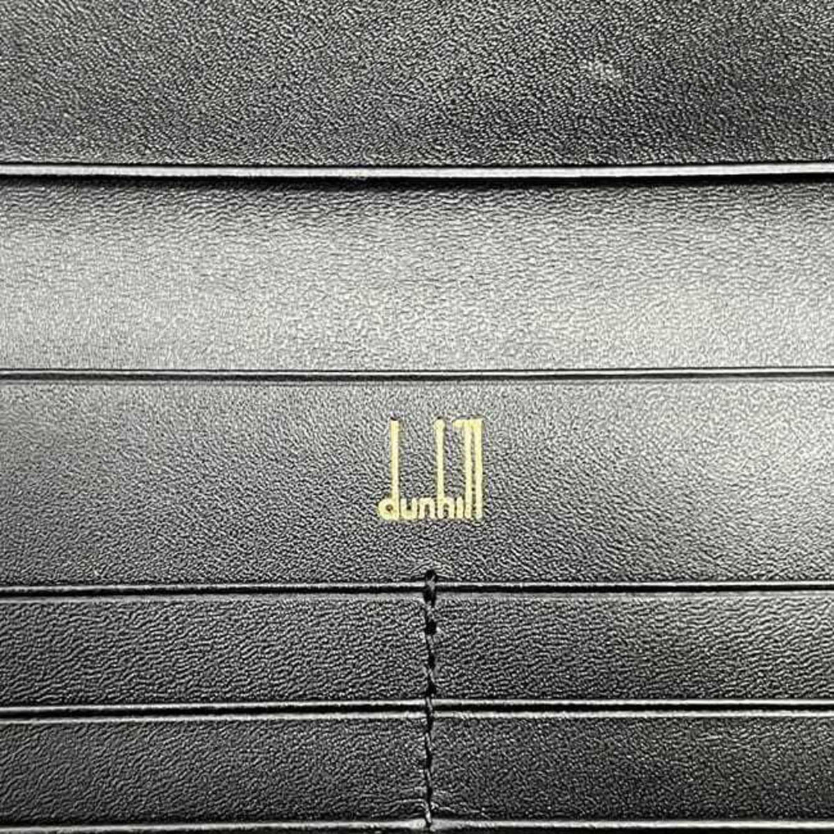 Dunhill Black Leather Long Wallet (Bi-Fold) (Pre-Owned)