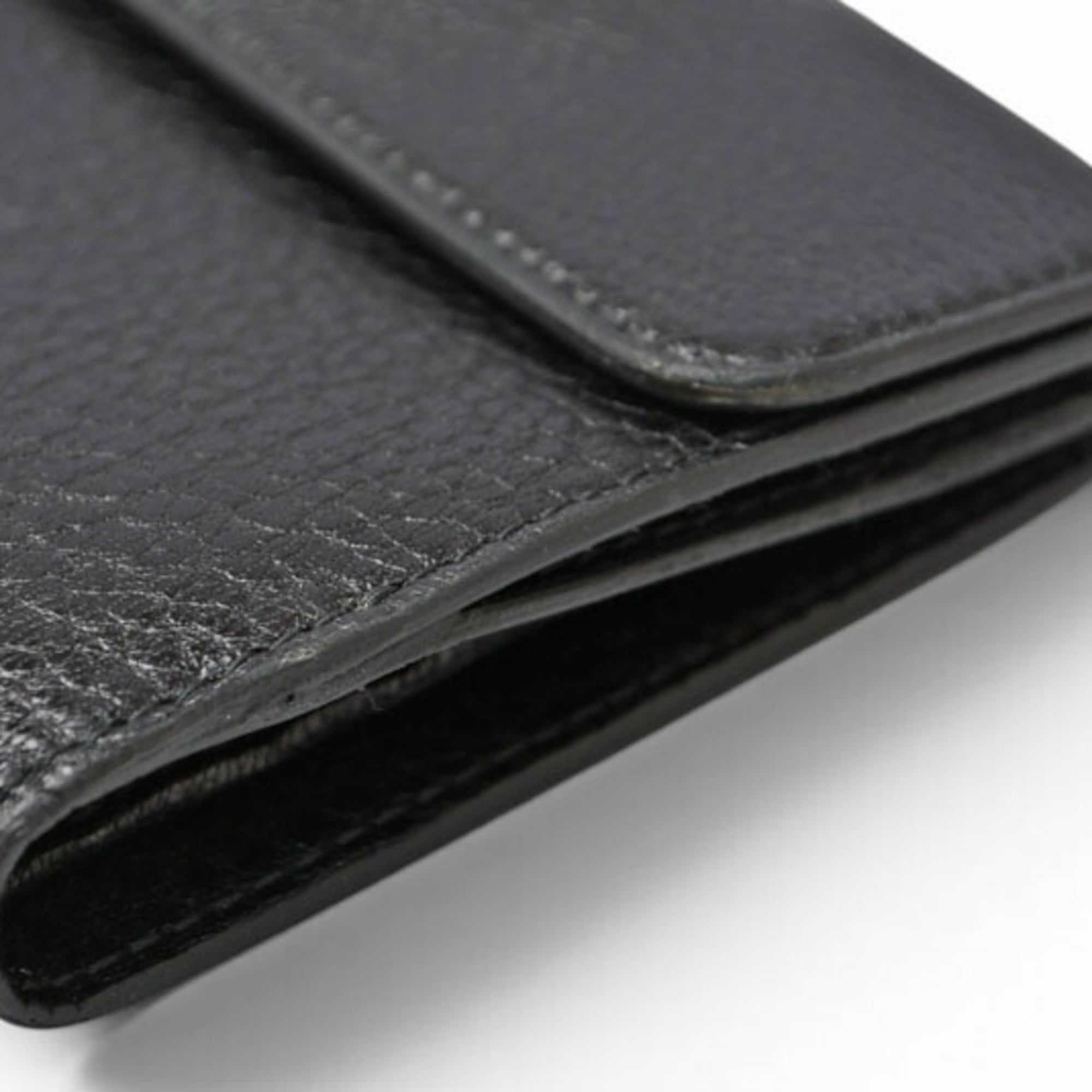 Prada Black Leather Wallet (Tri-Fold) (Pre-Owned)