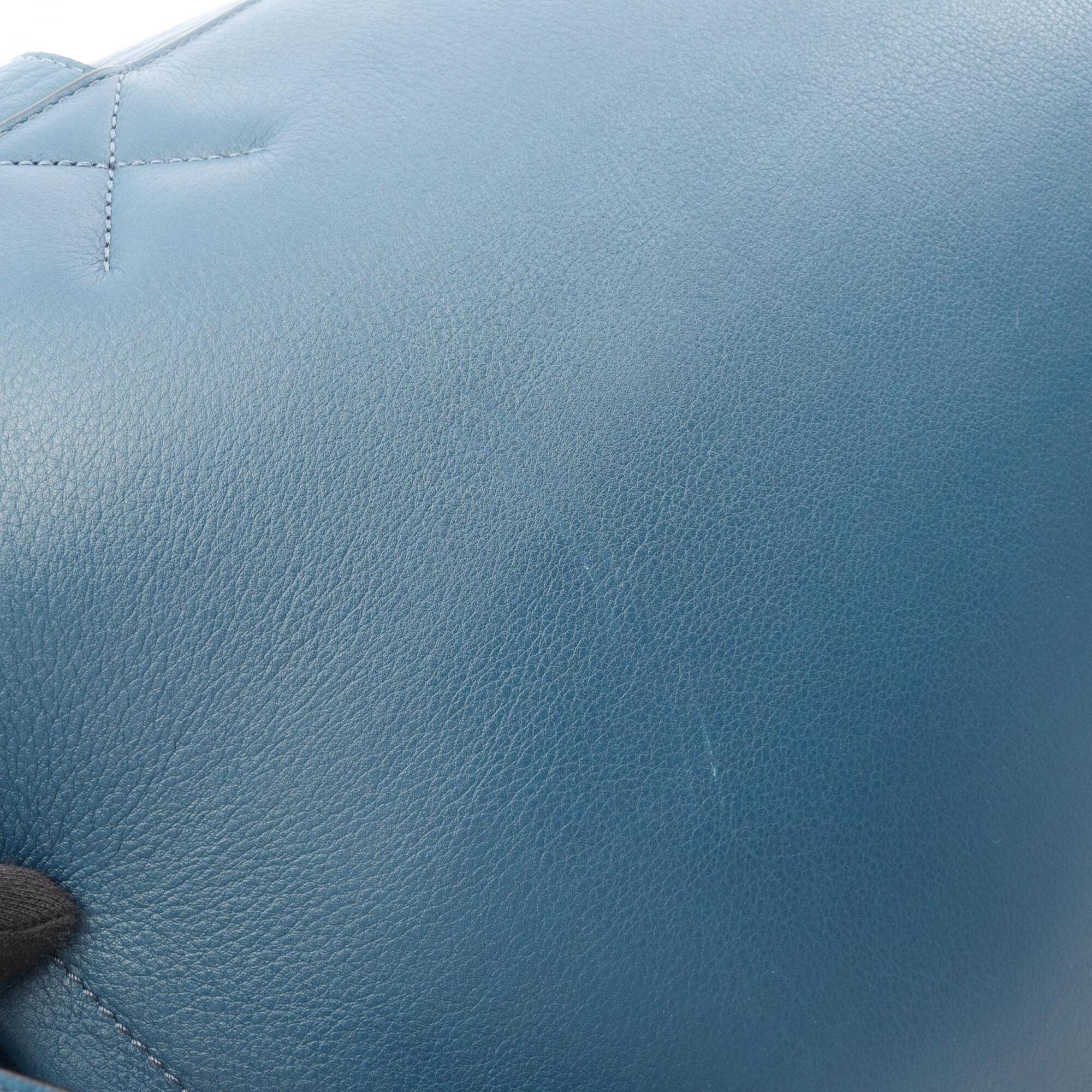 Loewe Blue Leather Backpack (Pre-Owned)