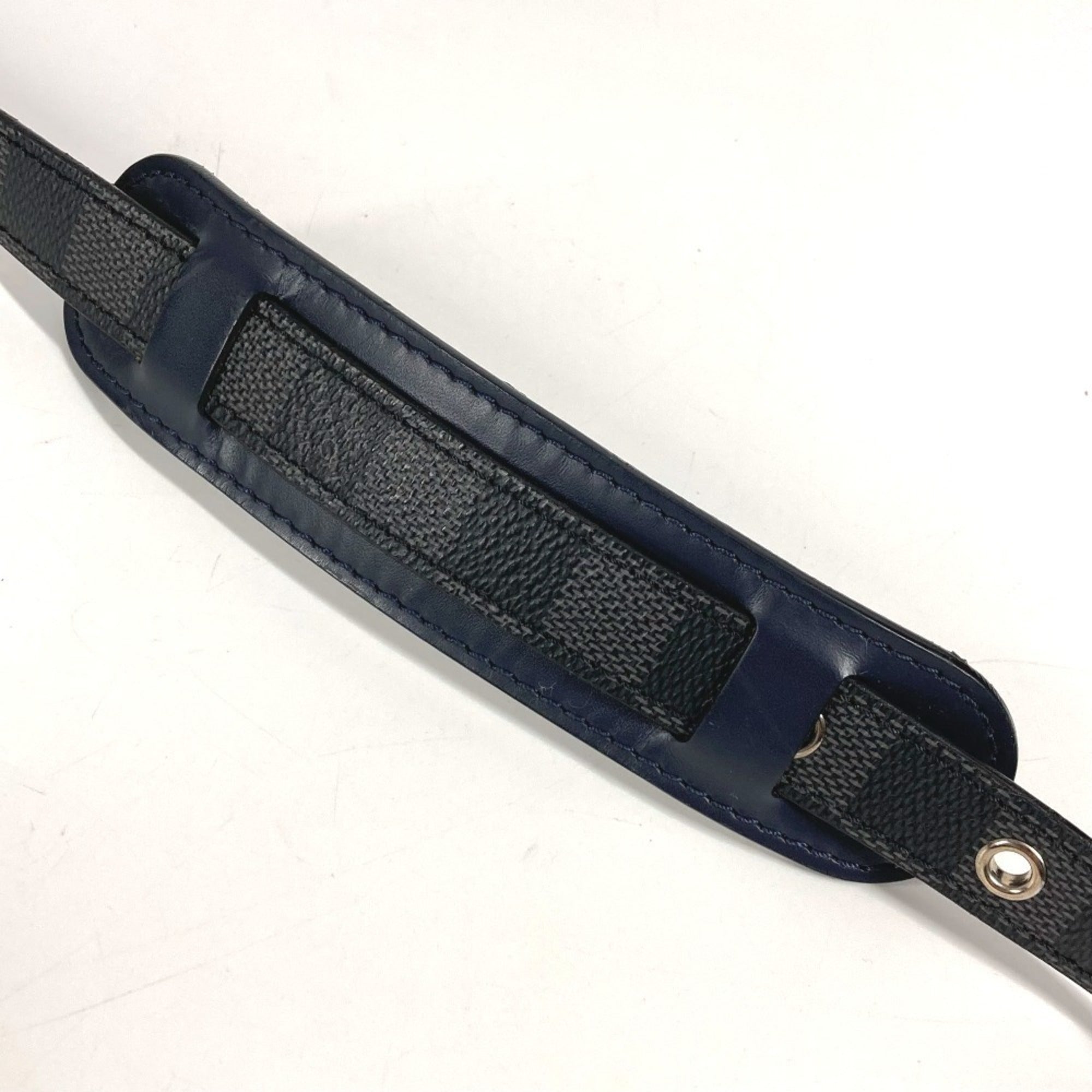 Louis Vuitton Galle Navy Yellow Damier Graphite Epi Leather Pochette Shoulder Bag (Pre-Owned)