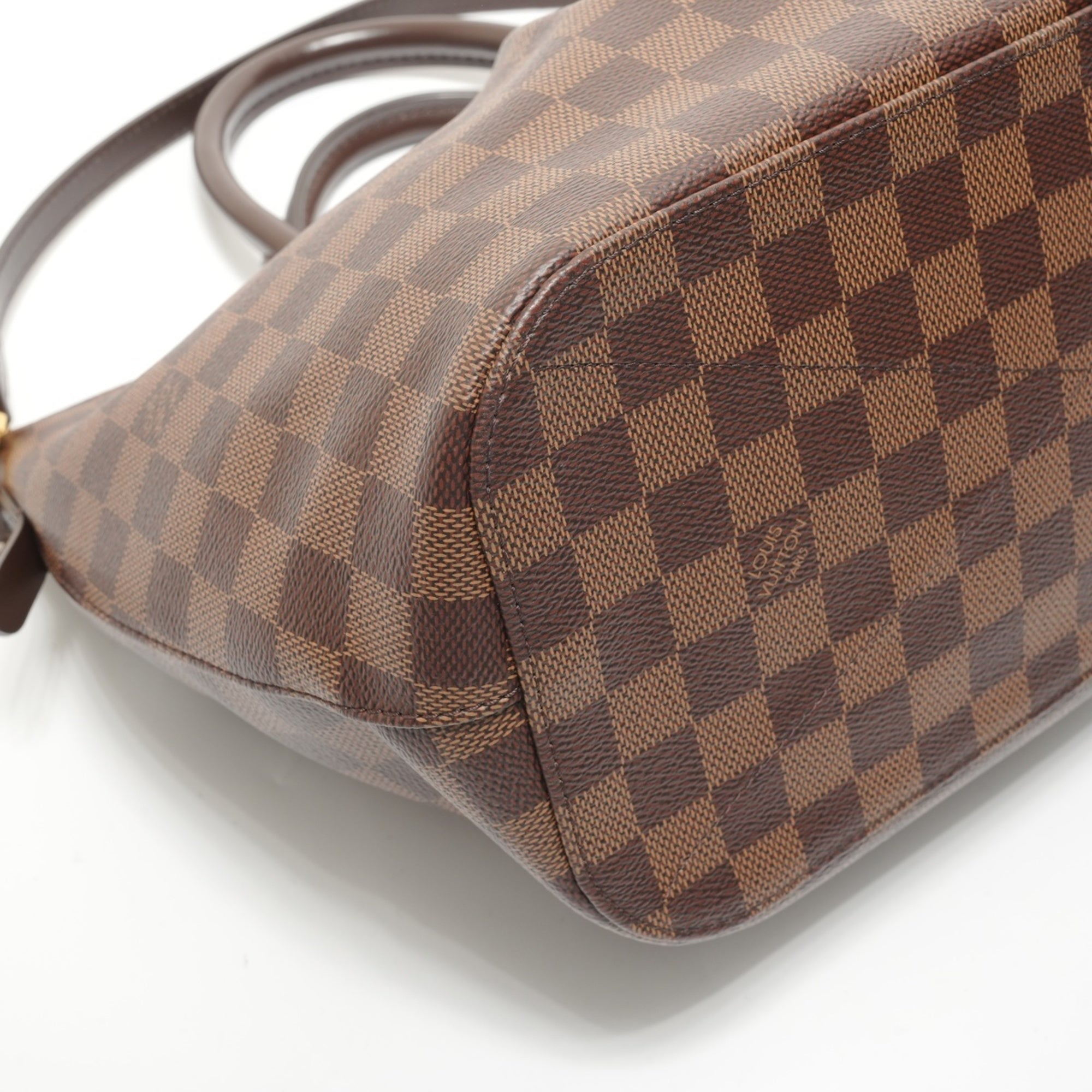 Louis Vuitton Brown Damier Canvas Ebene Handbag (Pre-Owned)