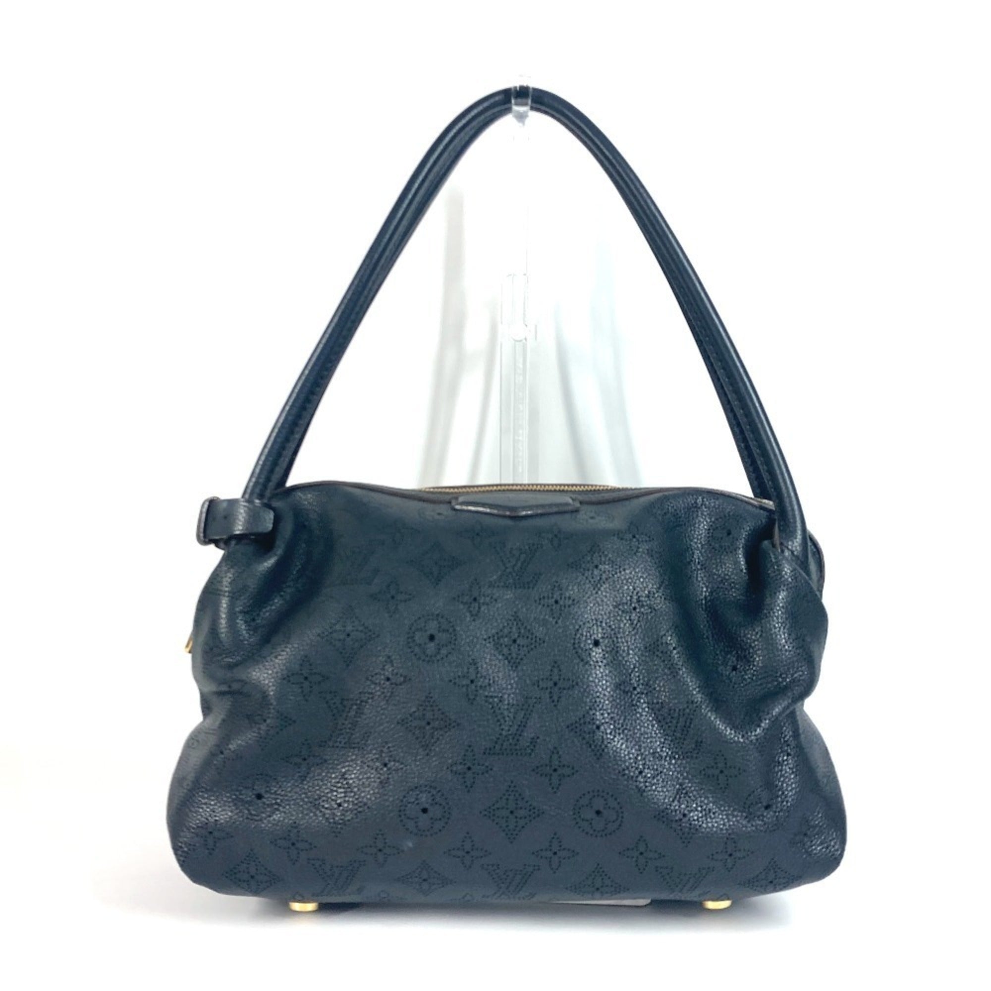 Louis Vuitton Mahina Black Noir Mahina Leather Shoulder Bag (Pre-Owned)