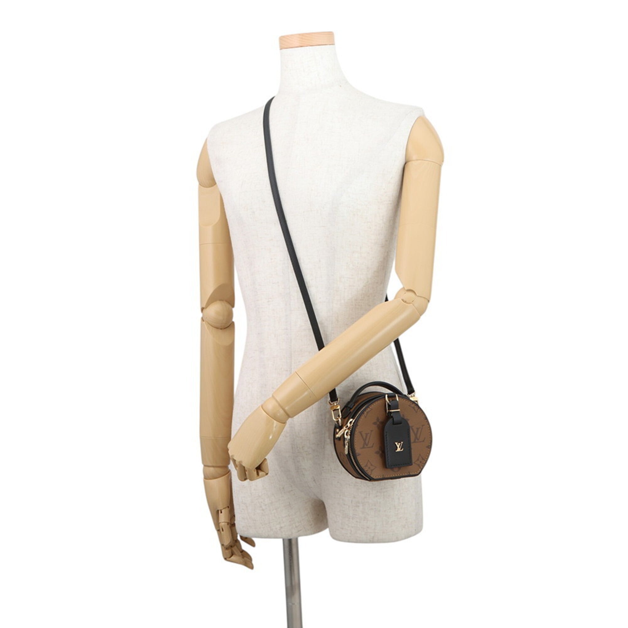 Louis Vuitton Beige Monogram Reverse Monogram Reverse Handbag Shoulder Bag (Pre-Owned)