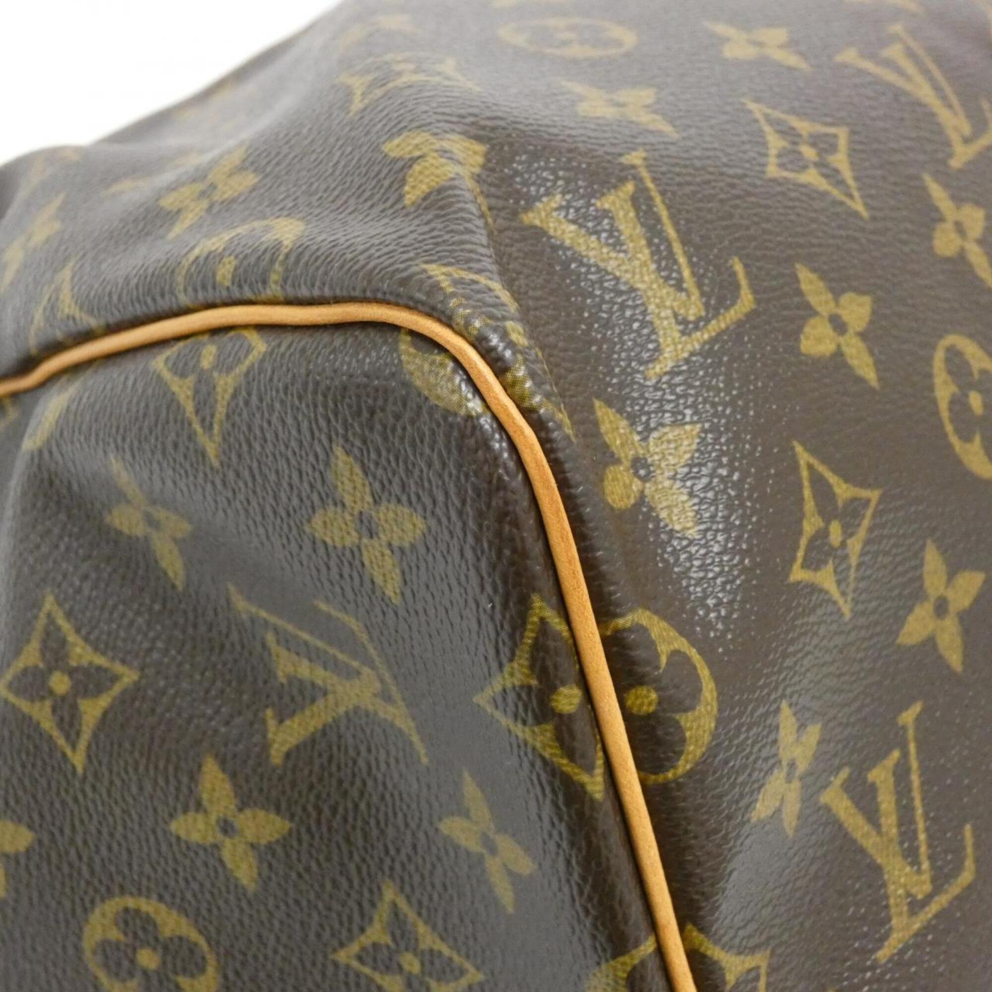 Louis Vuitton Brown Coated Canvas Boston Bag (Pre-Owned)