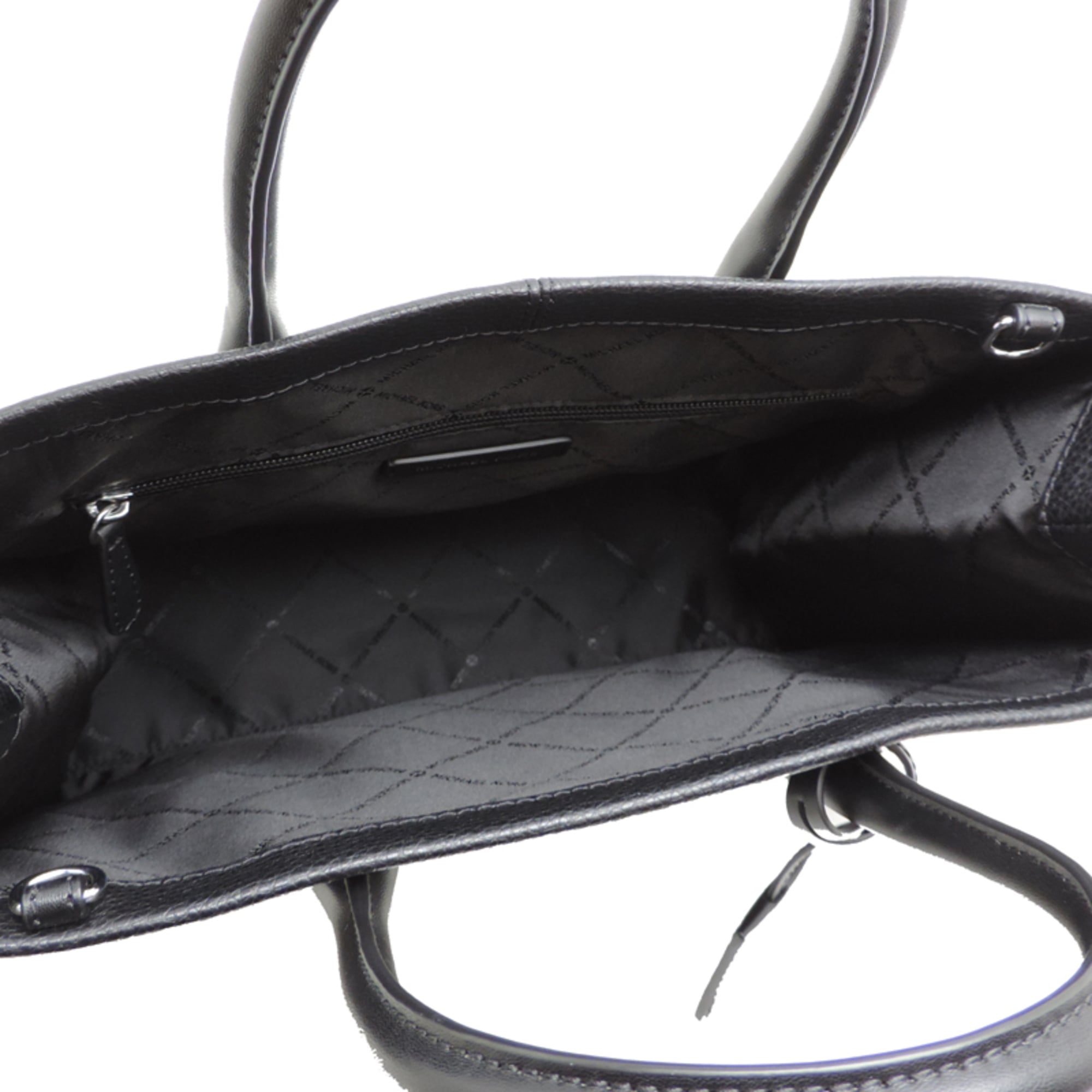 Michael Kors Black Leather Shoulder Bag Tote Bag (Pre-Owned)
