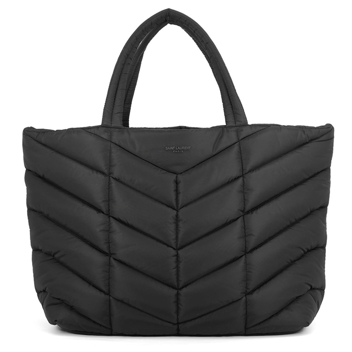Yves Saint Laurent Black Nylon Handbag Tote Bag (Pre-Owned)