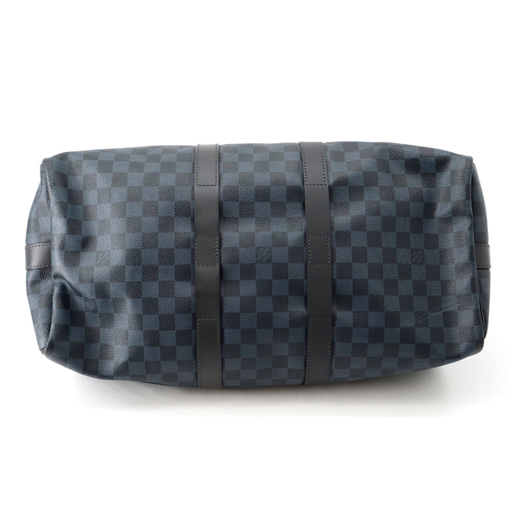 Louis Vuitton Damier Cobalt Cobalt Noir Boston Bag Handbag (Pre-Owned)