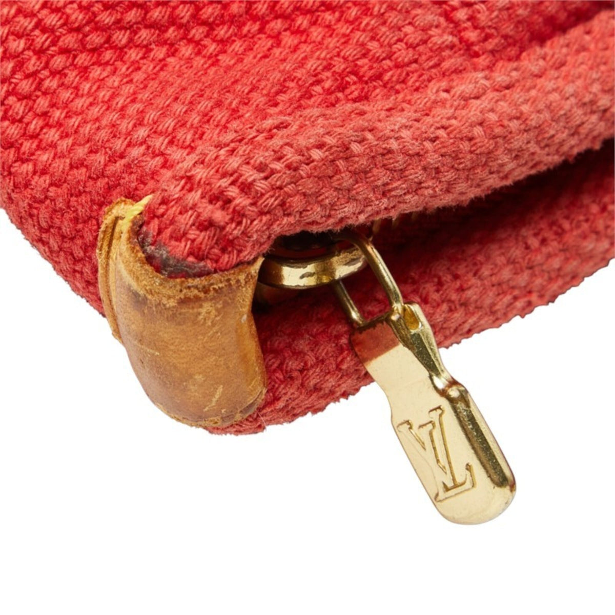 Louis Vuitton Antigua Red Color Rouge Canvas Shoulder Bag Tote Bag (Pre-Owned)