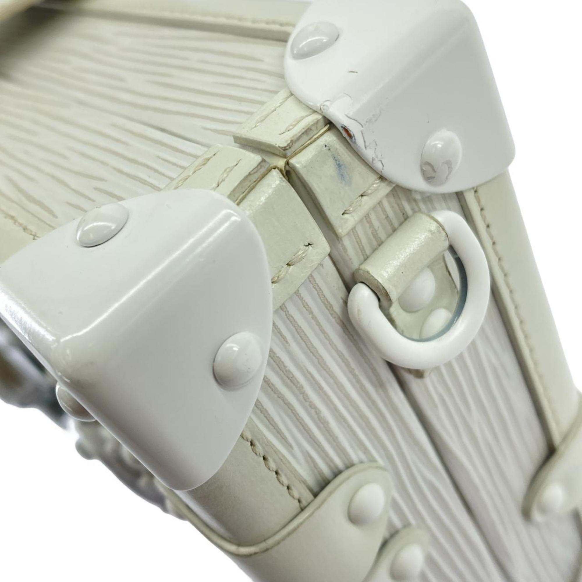 Louis Vuitton White Leather Shoulder Bag (Pre-Owned)