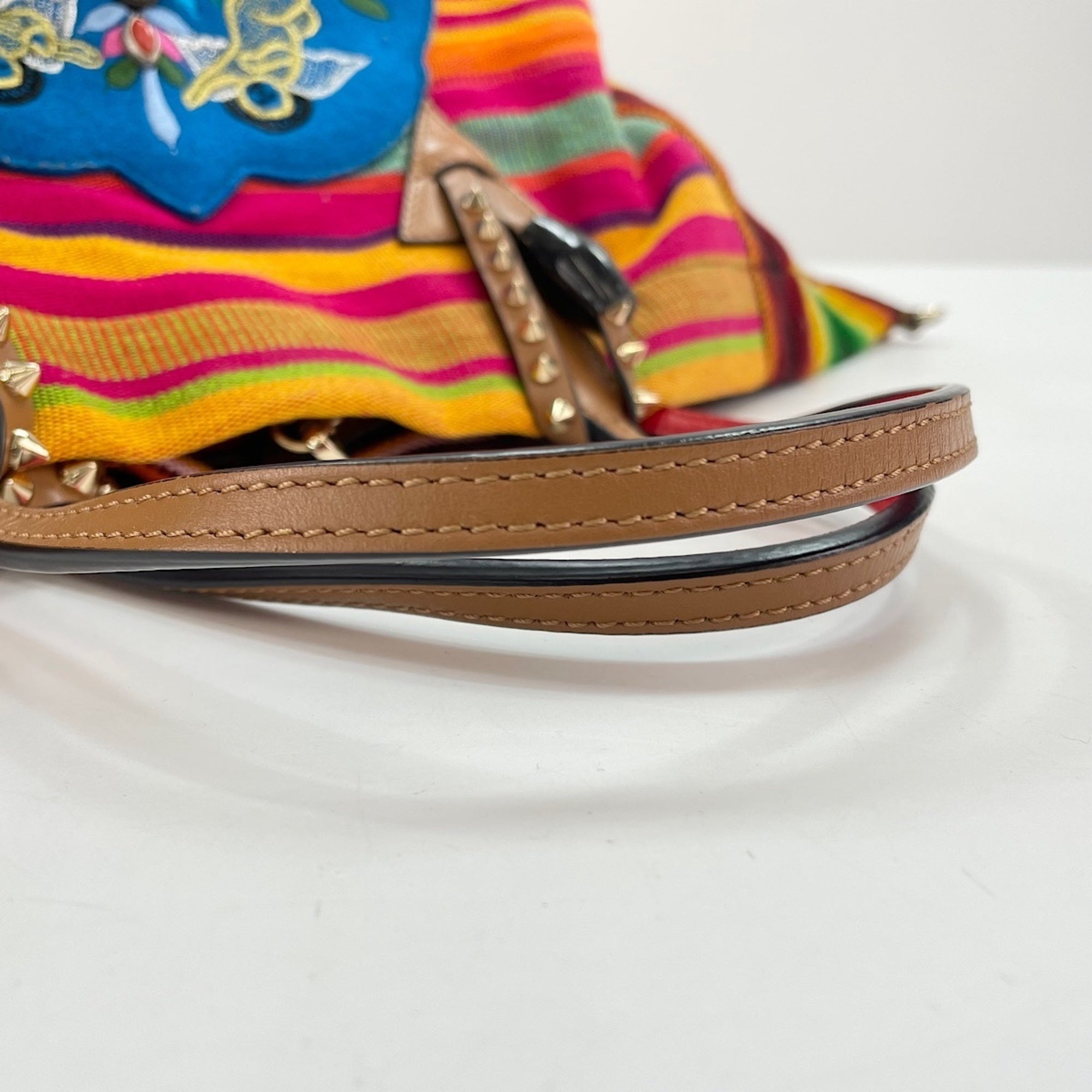 Christian Louboutin Multi-Color Canvas Tote Bag (Pre-Owned)