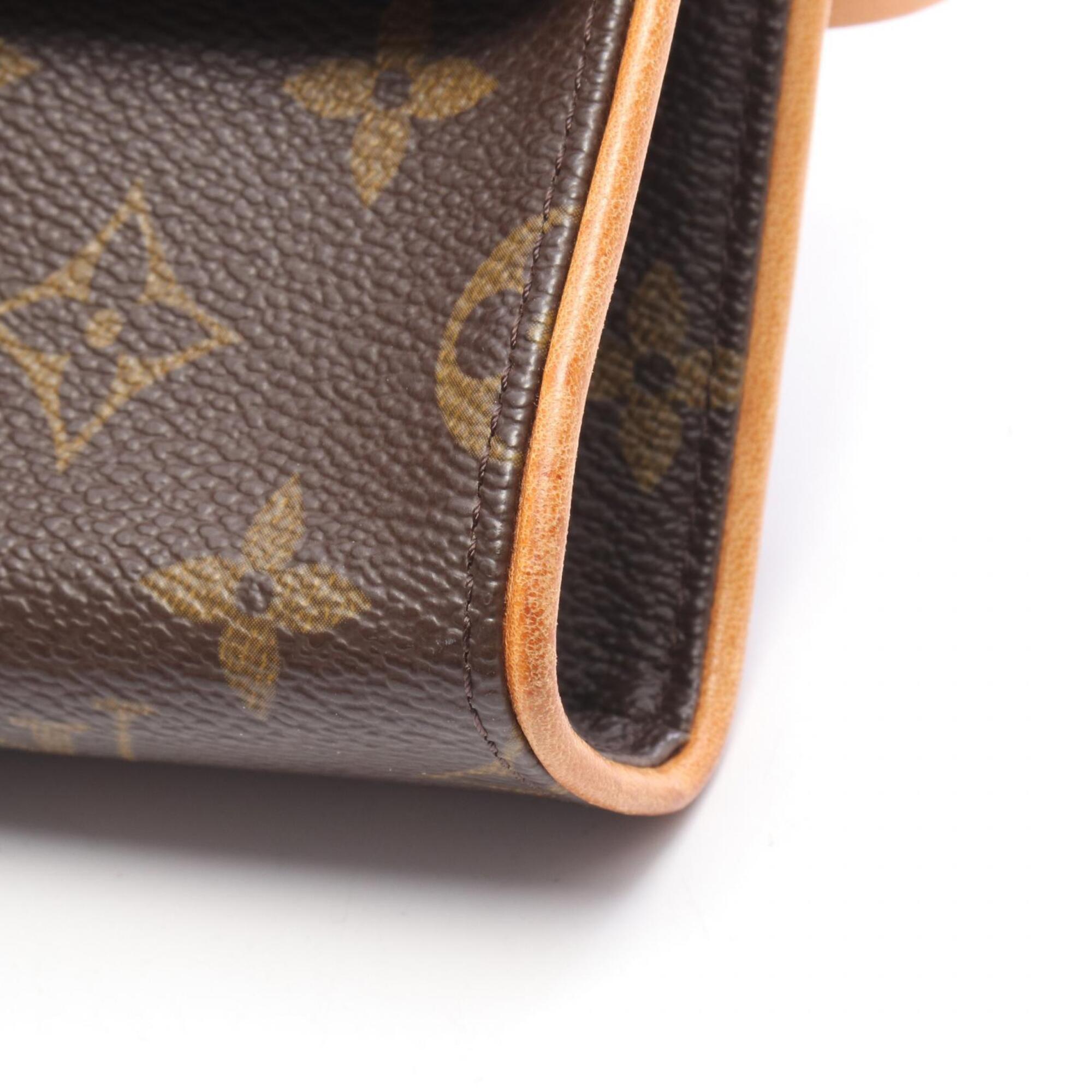 Louis Vuitton Brown Monogram Coated Canvas Fanny Pack Handbag (Pre-Owned)