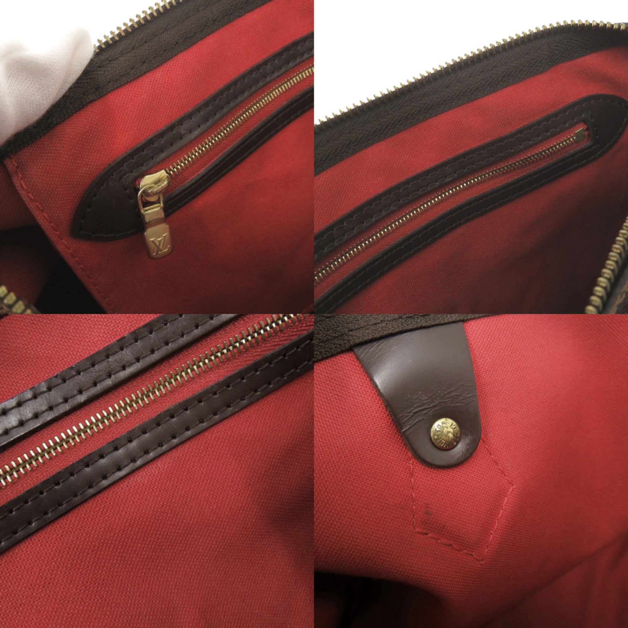 Louis Vuitton Brown Damier Canvas Handbag (Pre-Owned)