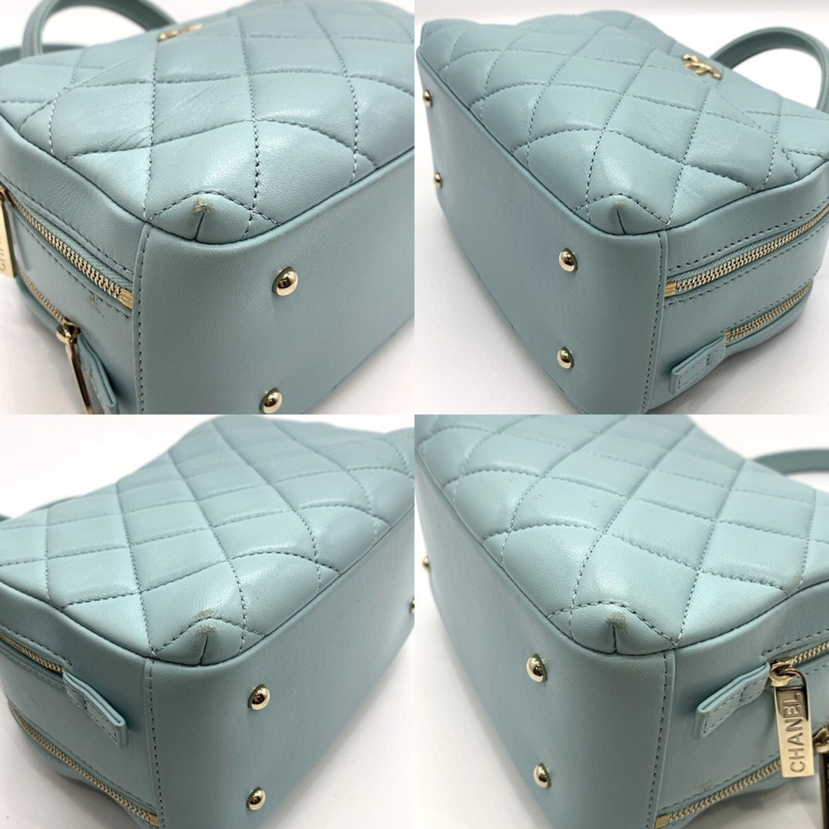 Chanel Leather Handbag Shoulder Bag (Pre-Owned)