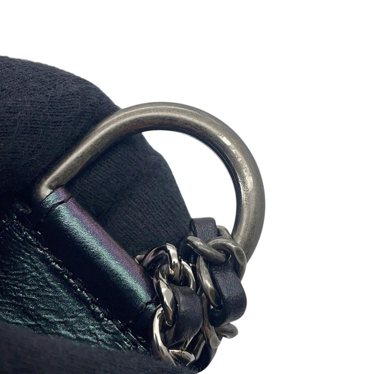 Chanel Metallic Purple Leather Handbag Shoulder Bag (Pre-Owned)