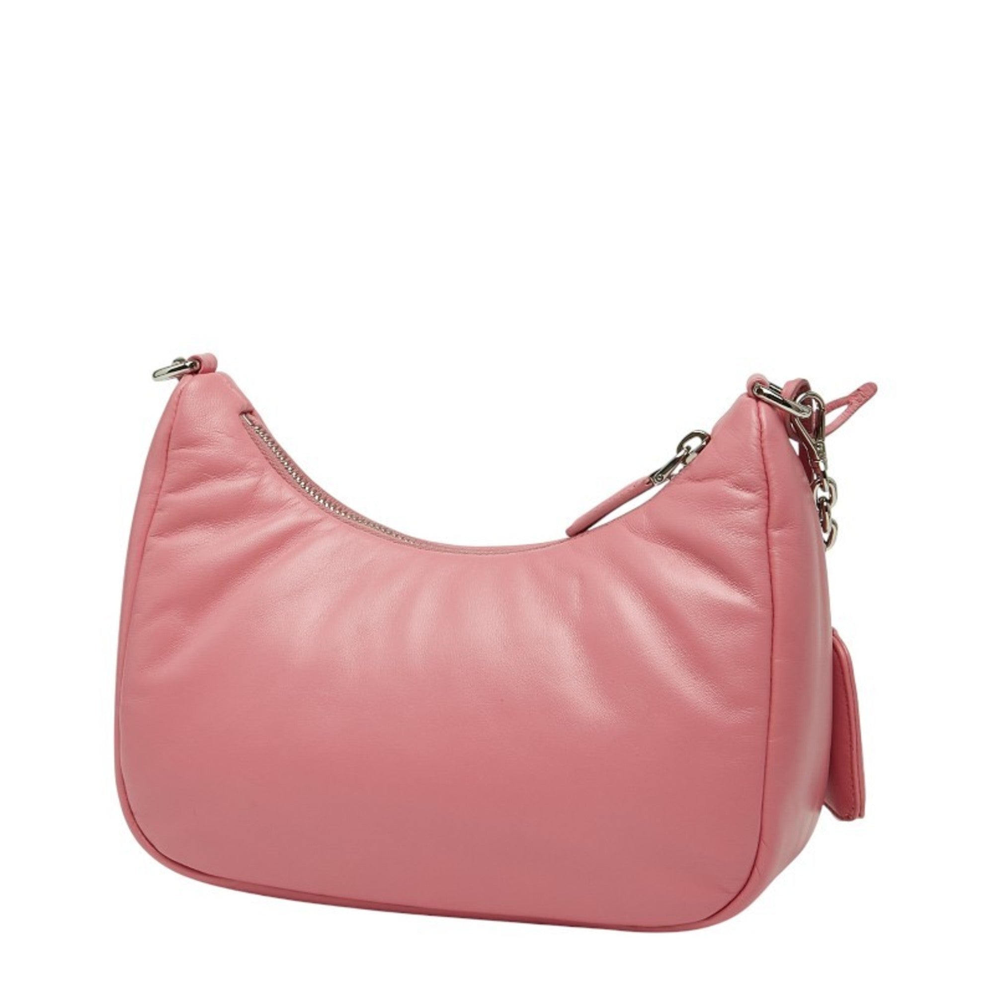 Prada Pink Leather Handbag Pouch Shoulder Bag (Pre-Owned)