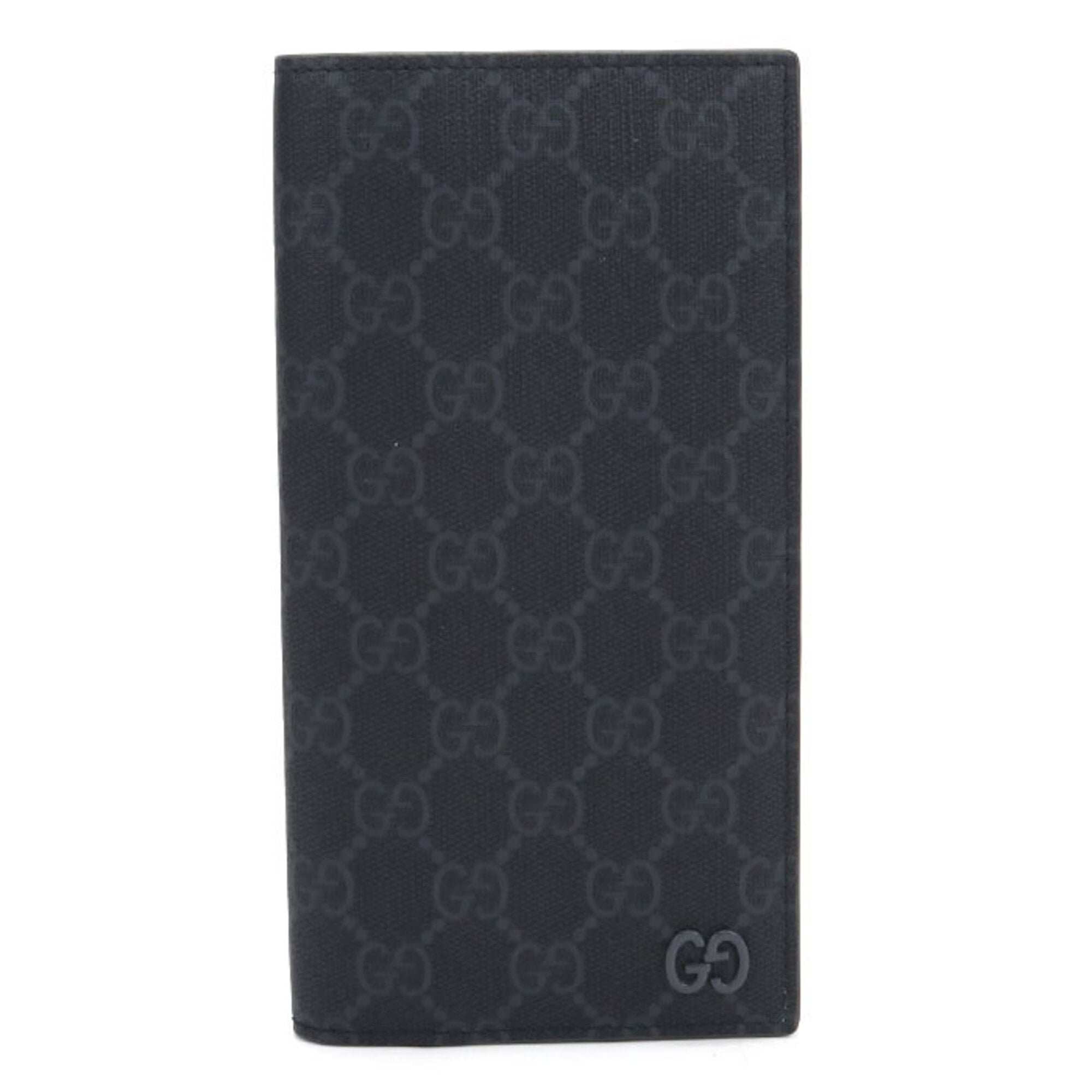 Gucci Black Pvc Long Wallet (Bi-Fold) (Pre-Owned)