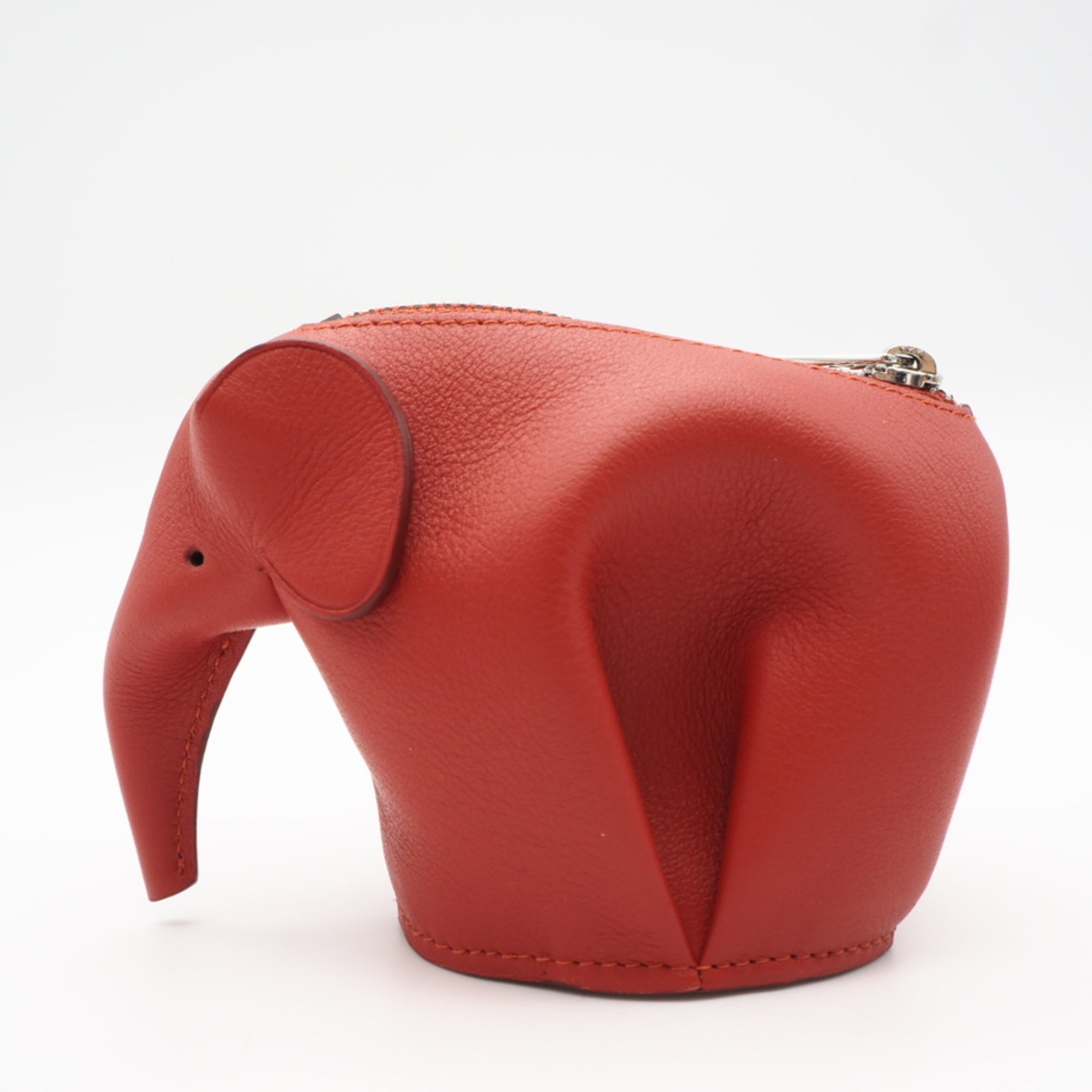 Loewe Red Color Leather Pouch (Pre-Owned)