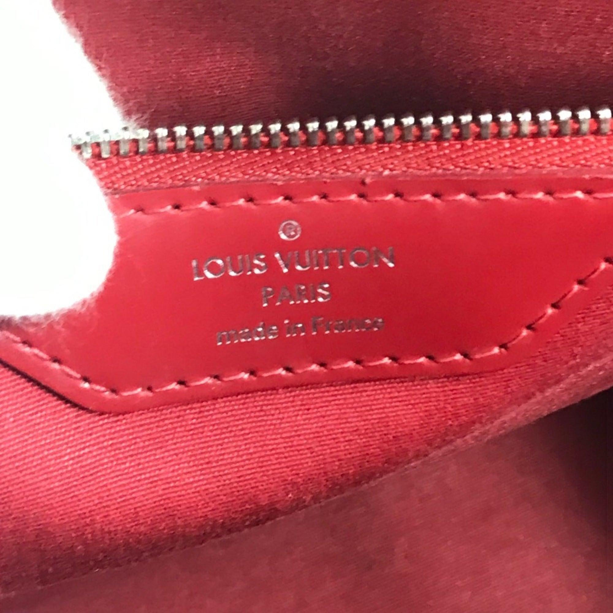 Louis Vuitton Carmine Red Color Epi Leather Handbag Shoulder Bag Tote Bag (Pre-Owned)