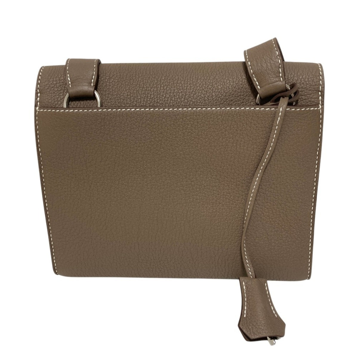 Hermes Sac A Depeche Etoupe Gray Shoulder Bag (Pre-Owned)