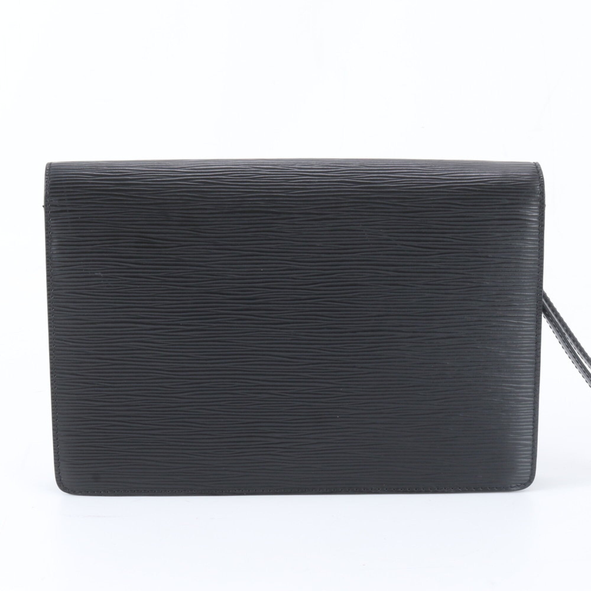 Louis Vuitton Epi Noir Leather Clutch Bag Handbag Pouch (Pre-Owned)