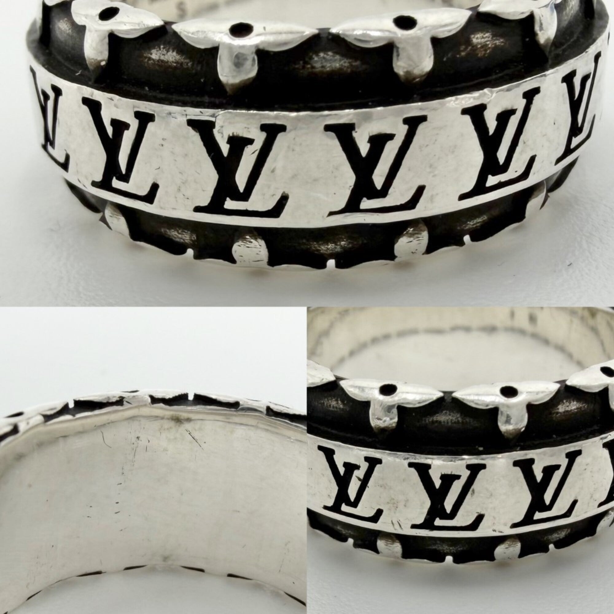Louis Vuitton Silver Silver 925 Band Ring (Pre-Owned)