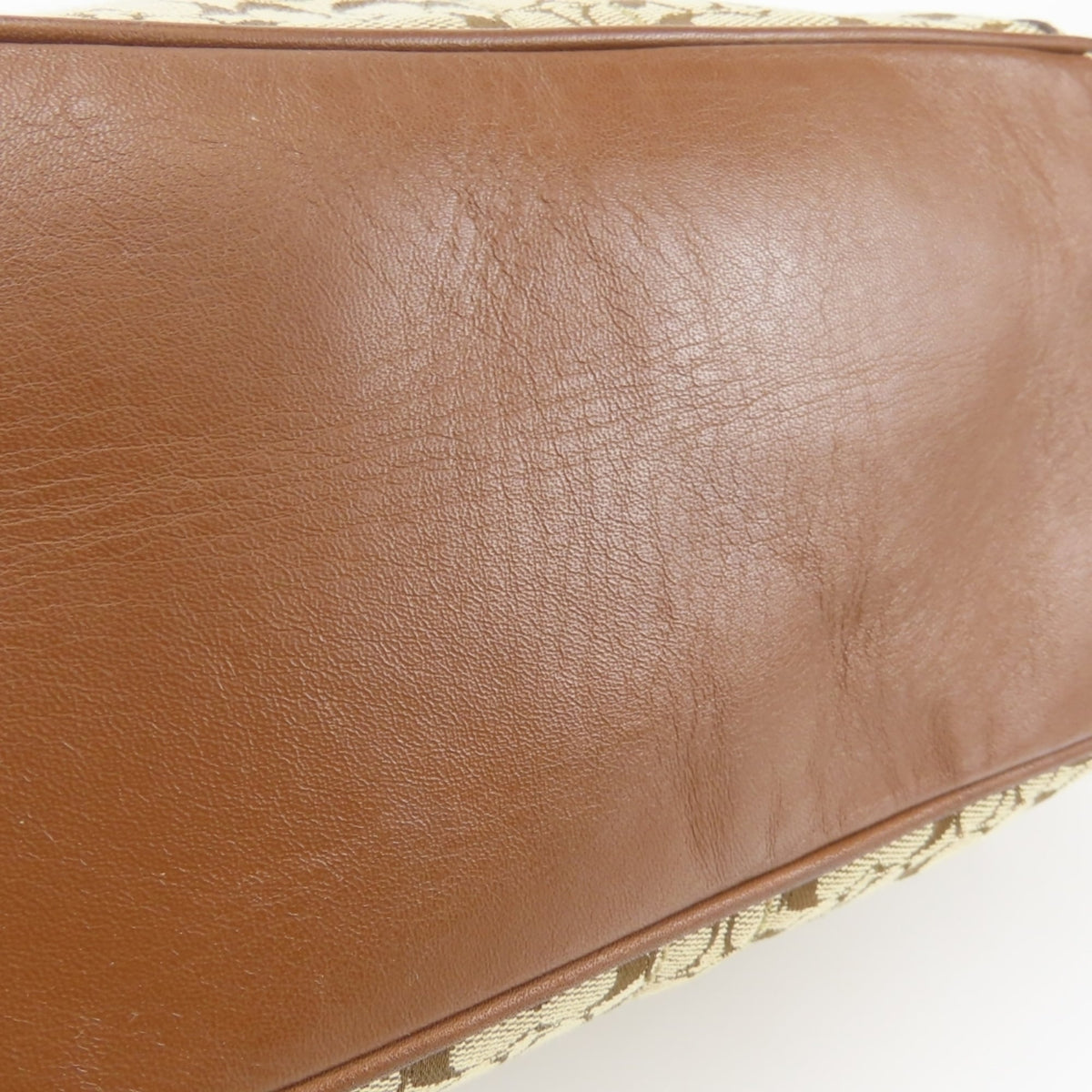 Coach Brown Canvas Leather Shoulder Bag (Pre-Owned)