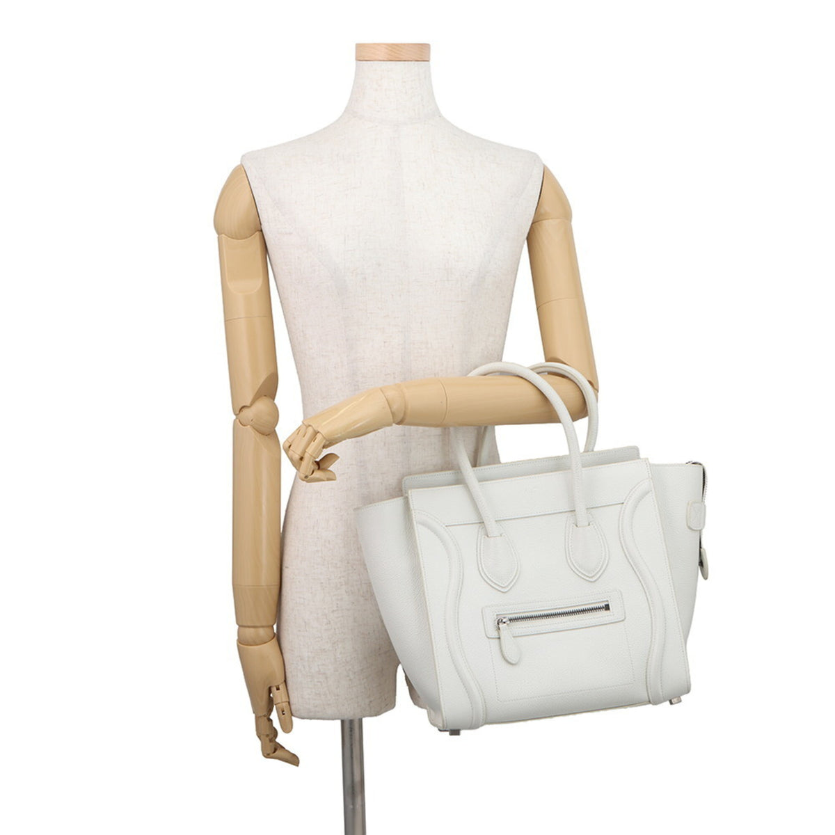 Celine White Leather Handbag (Pre-Owned)