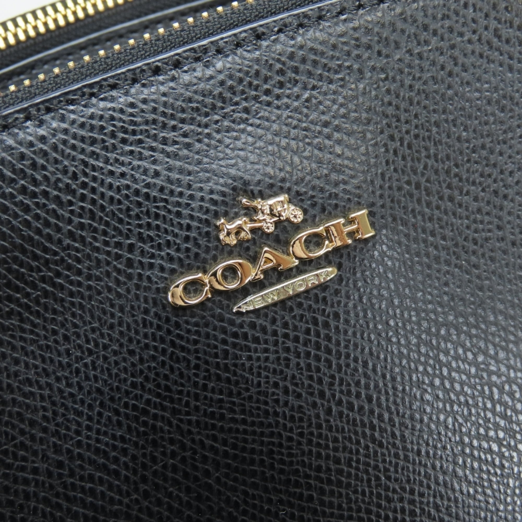 Coach Black Leather Tote Bag (Pre-Owned)