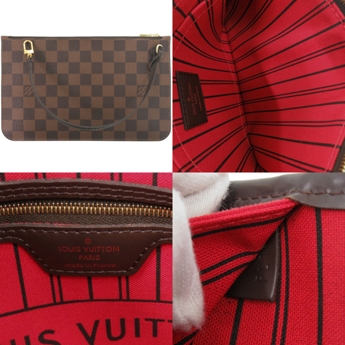 Louis Vuitton Cerise Damier Canvas Damier Canvas Handbag Tote Bag (Pre-Owned)