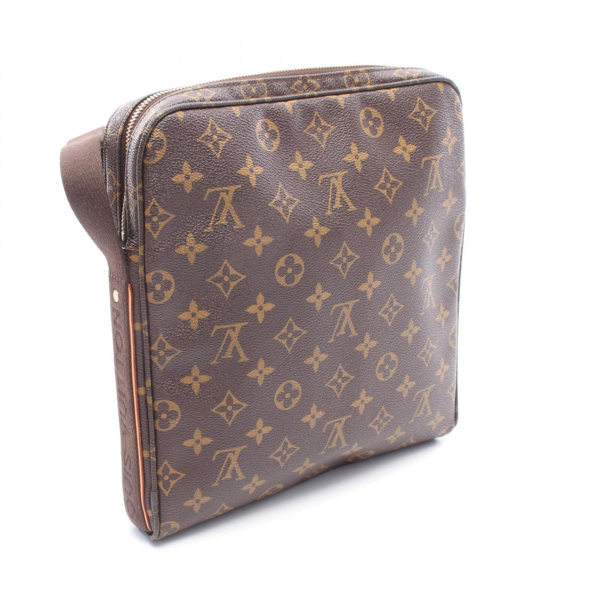 Louis Vuitton Brown Coated Canvas Pvc Monogram Leather Handbag Shoulder Bag (Pre-Owned)
