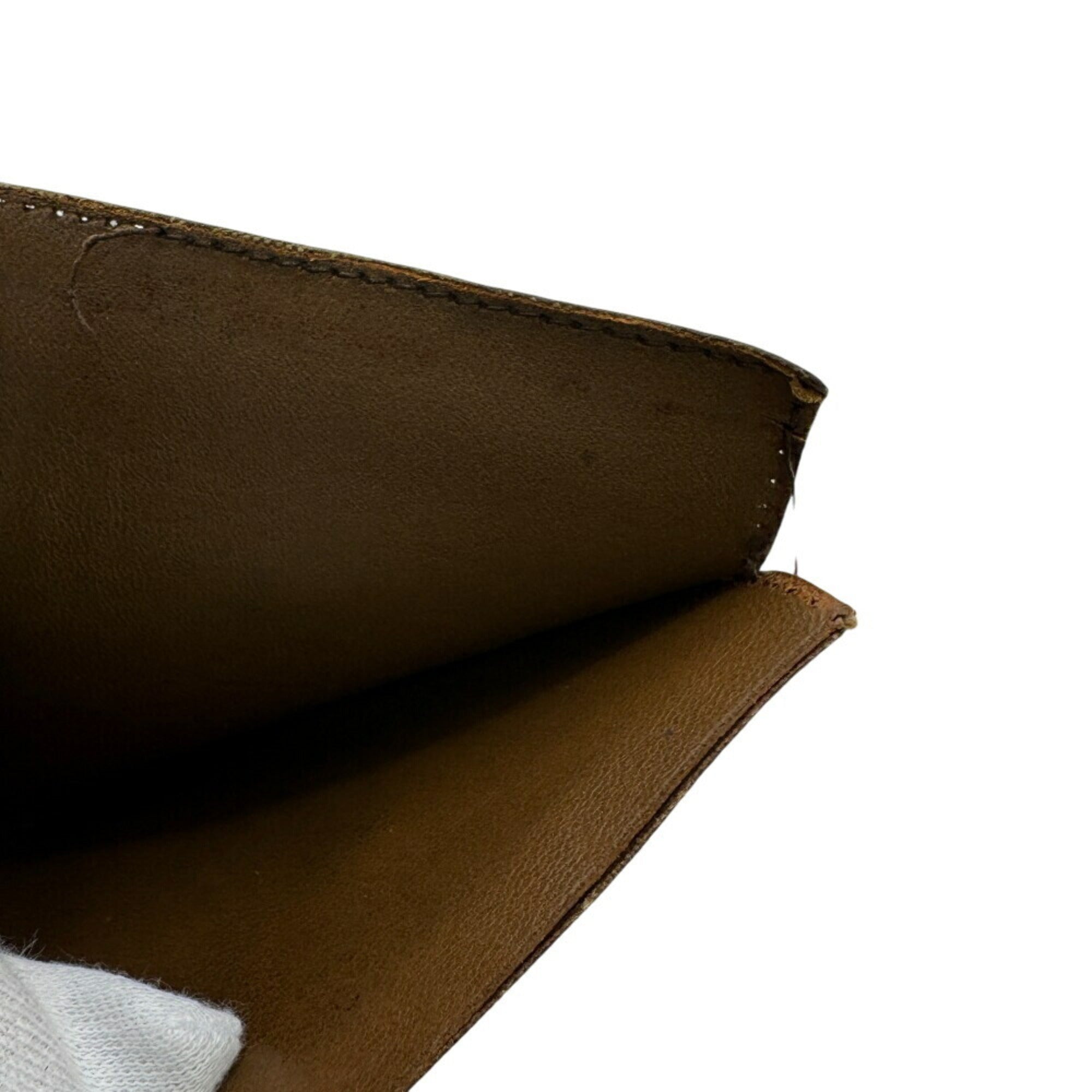 Louis Vuitton Brown Leather Wallet (Bi-Fold) (Pre-Owned)