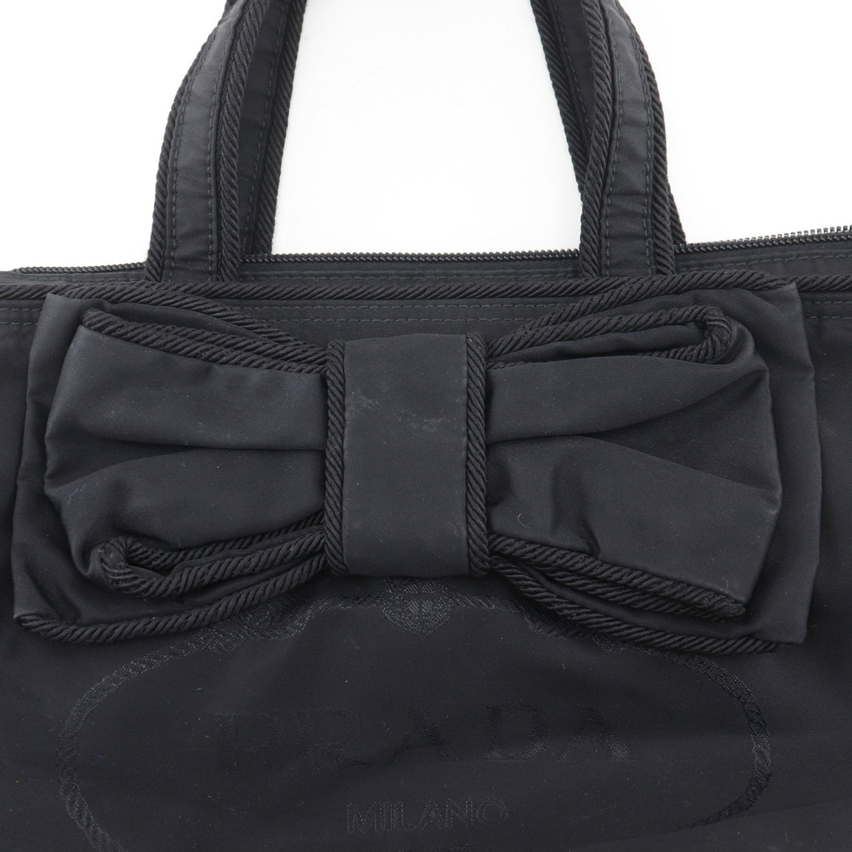 Prada Black Nylon Handbag (Pre-Owned)