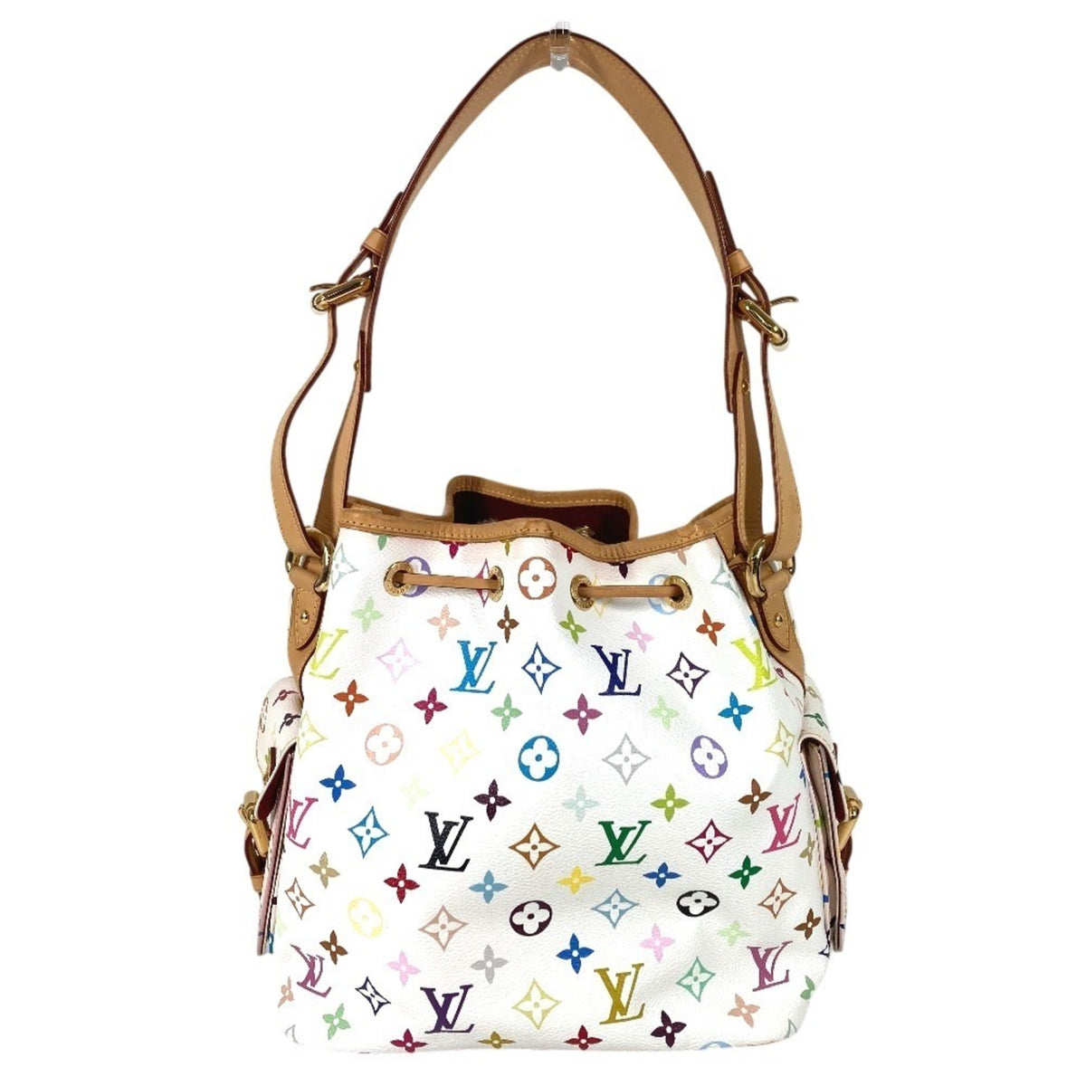 Louis Vuitton Blanc White Monogram Multicolore Shoulder Bag (Pre-Owned)