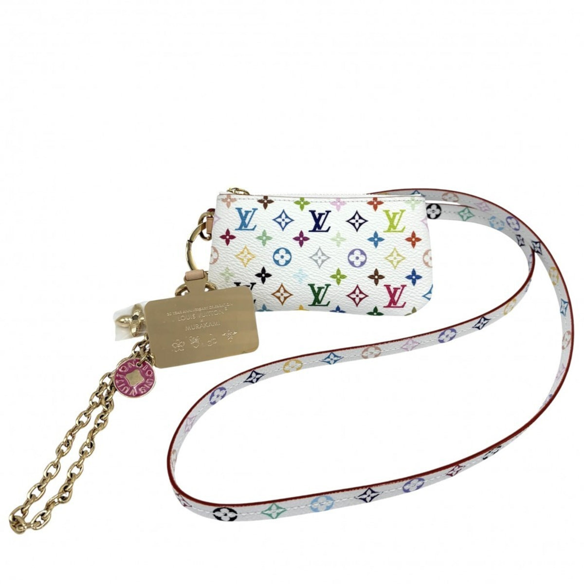 Louis Vuitton Multi-Color White Monogram Multicolore Pochette Pouch (Pre-Owned)