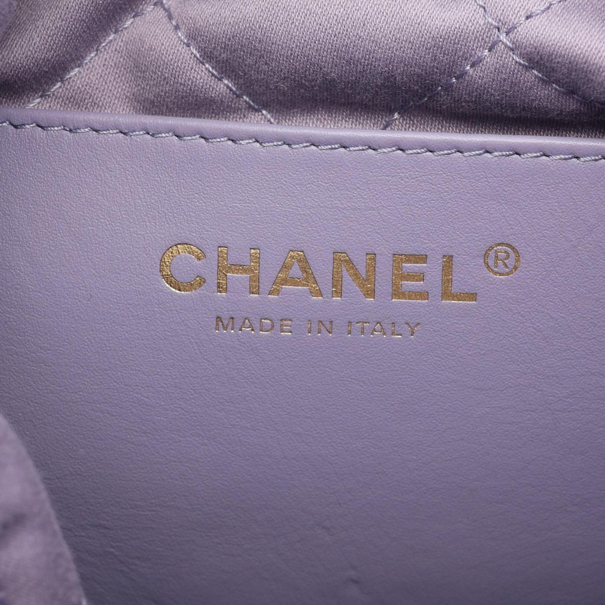 Chanel Purple Grained Calfskin Handbag Shoulder Bag (Pre-Owned)