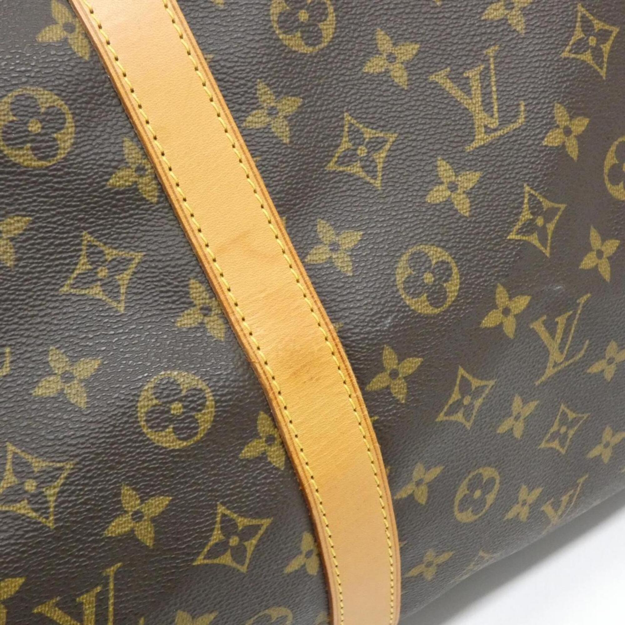 Louis Vuitton Monogram Marron Coated Canvas Boston Bag (Pre-Owned)