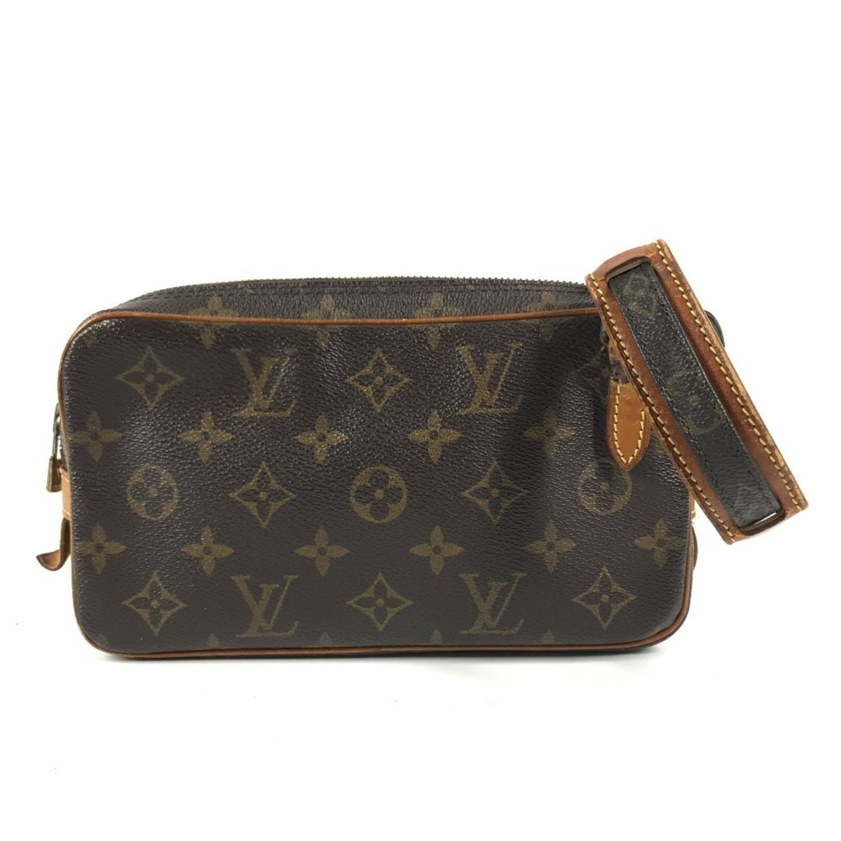 Louis Vuitton Monogram Brown Monogram Pochette Shoulder Bag (Pre-Owned)