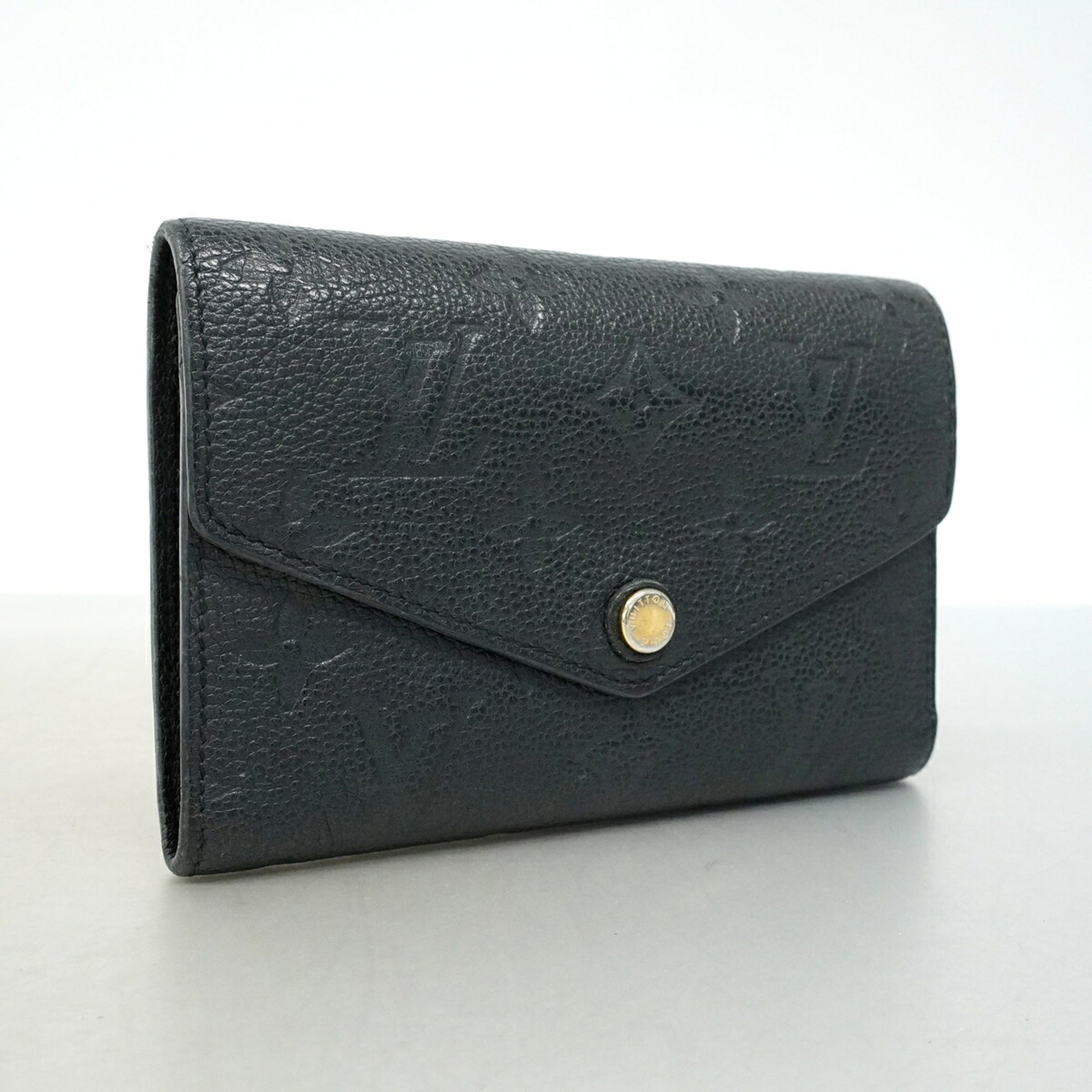 Louis Vuitton Noir Wallet (Tri-Fold) (Pre-Owned)