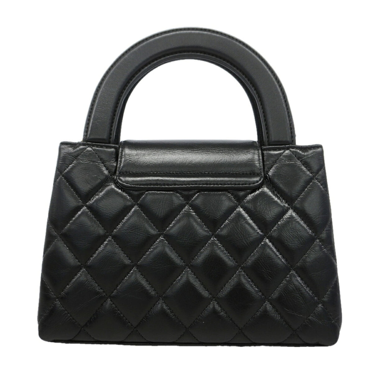 Chanel Black Leather Handbag (Pre-Owned)