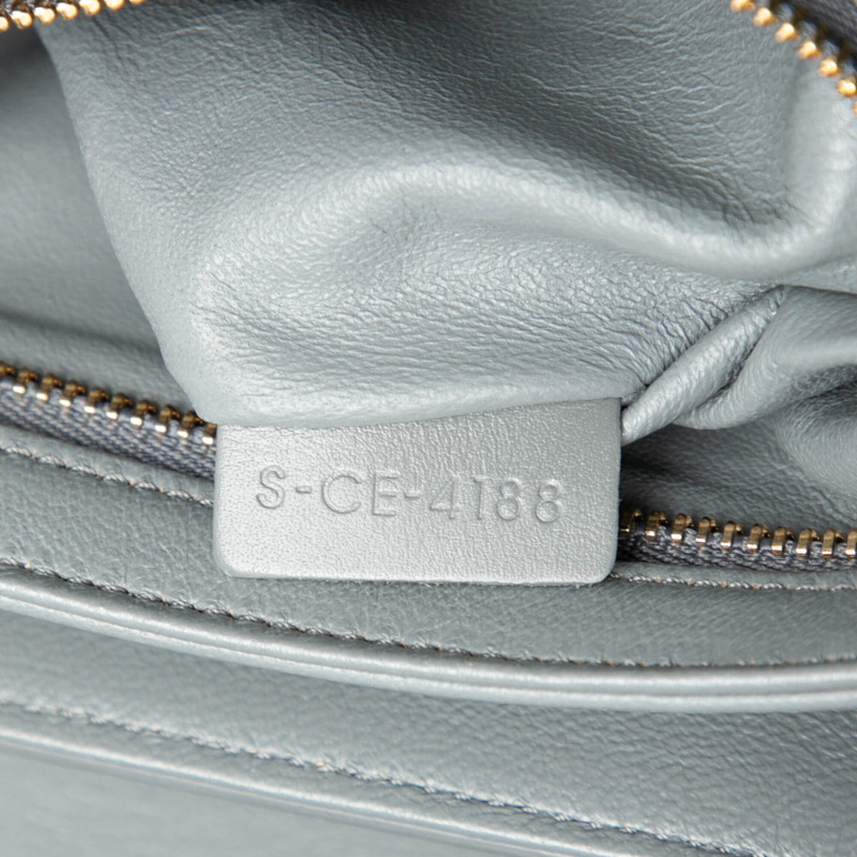 Celine Gray Leather Shoulder Bag (Pre-Owned)