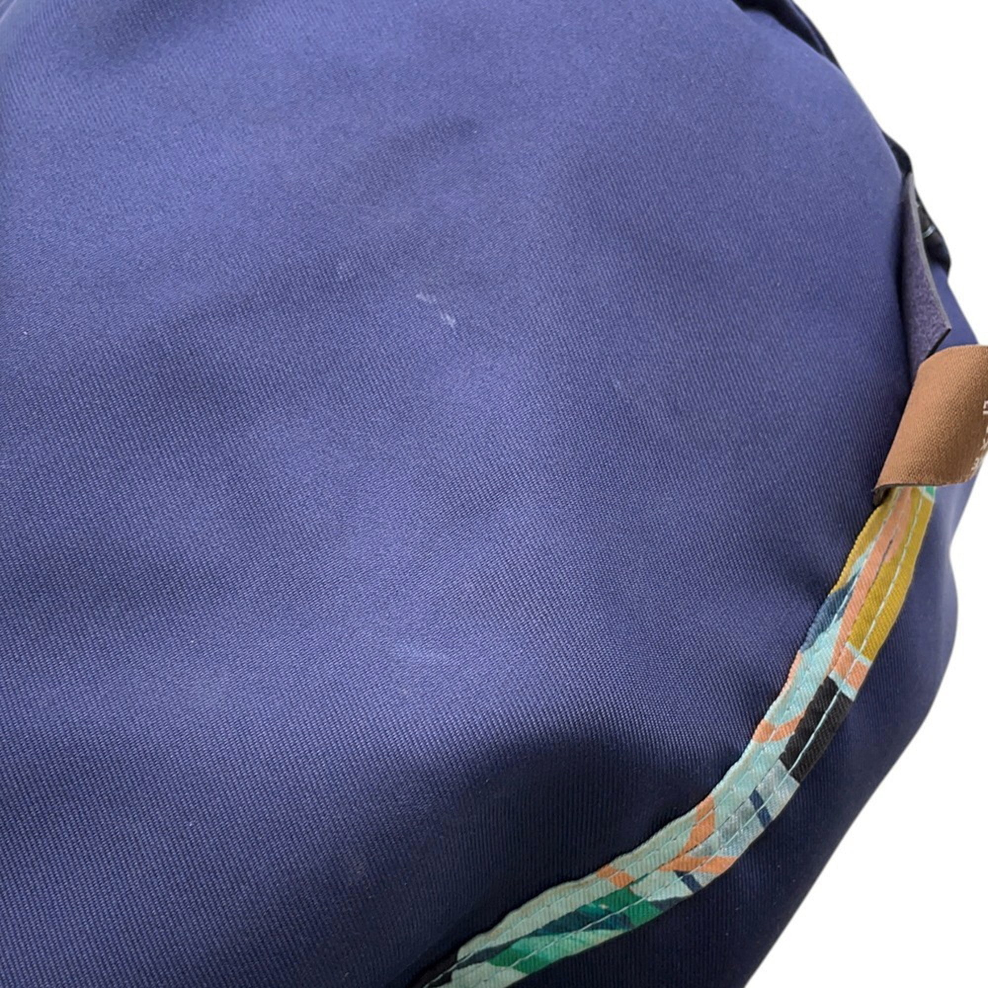 Hermes Kara Black Multi-Color Epsom Leather Silk Handbag (Pre-Owned)