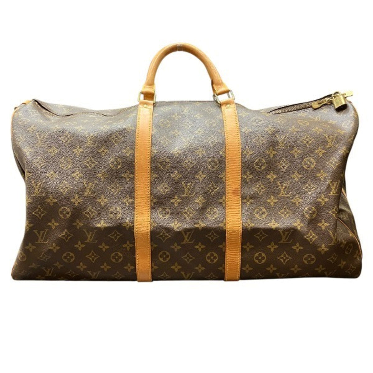 Louis Vuitton Brown Monogram Boston Bag Handbag (Pre-Owned)